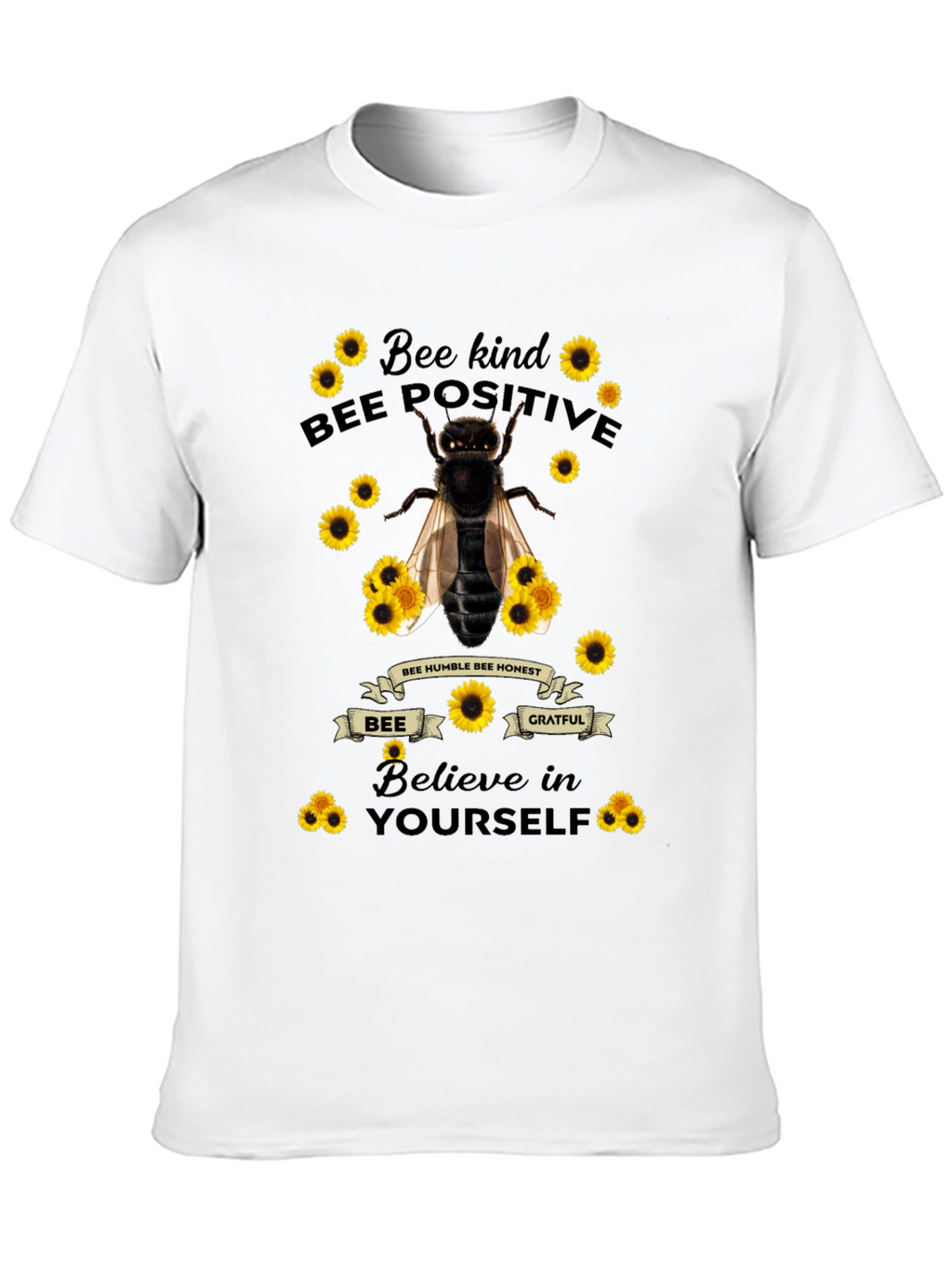 Bee Kind Positive T-Shirt - Motivational Tee