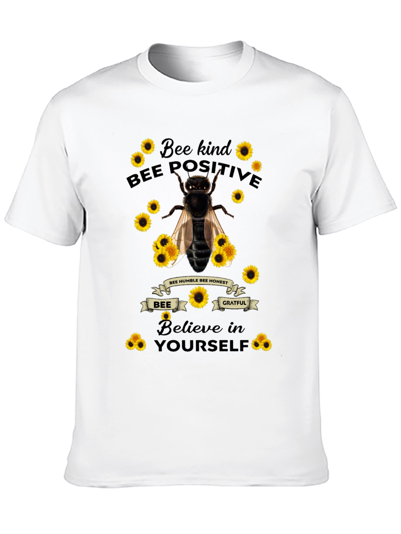 Bee Kind Positive T-Shirt - Motivational Tee