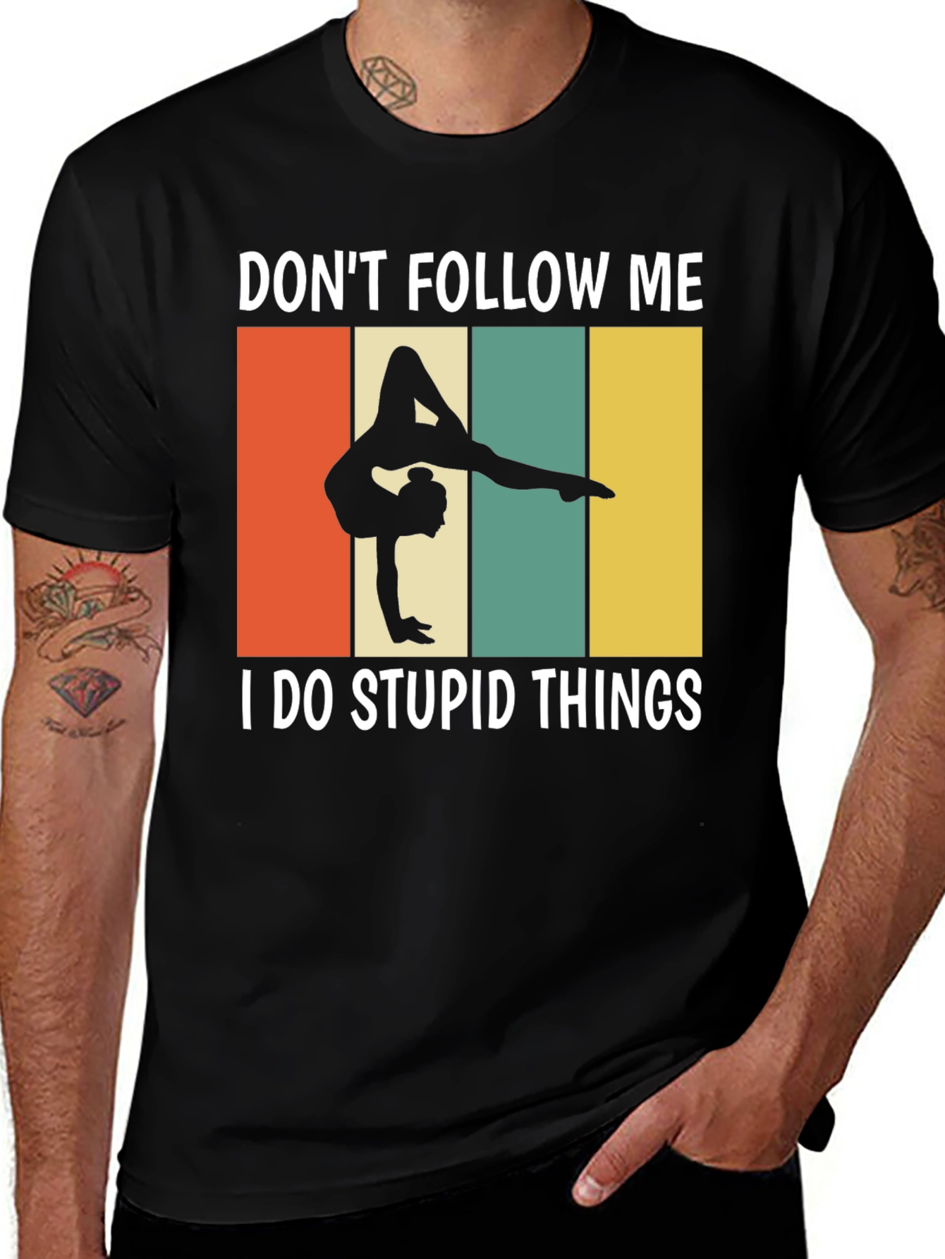 Dont Follow Me Gymnastics Graphic T-Shirt