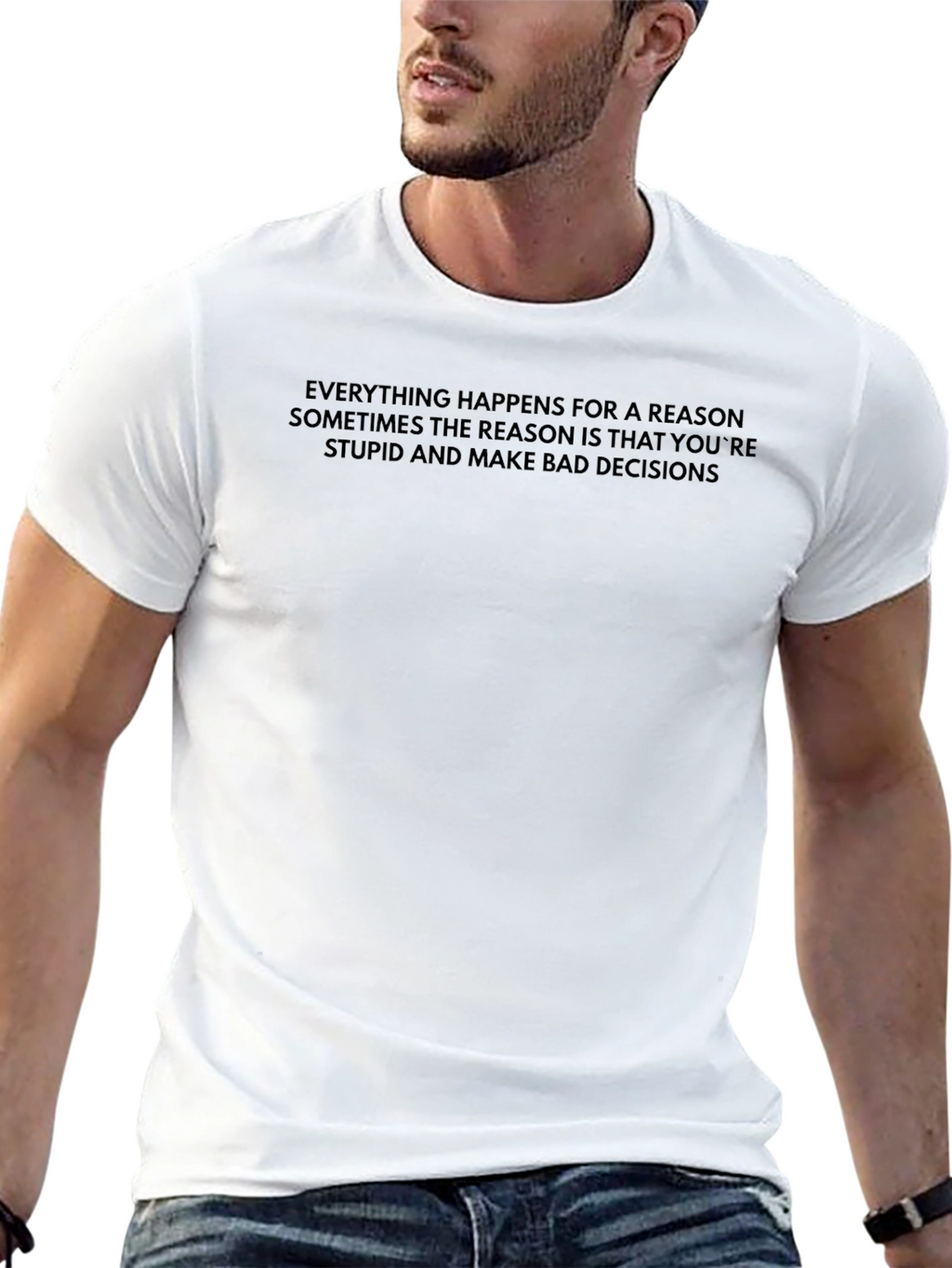 Humorous Graphic Tee - Bad Decisions