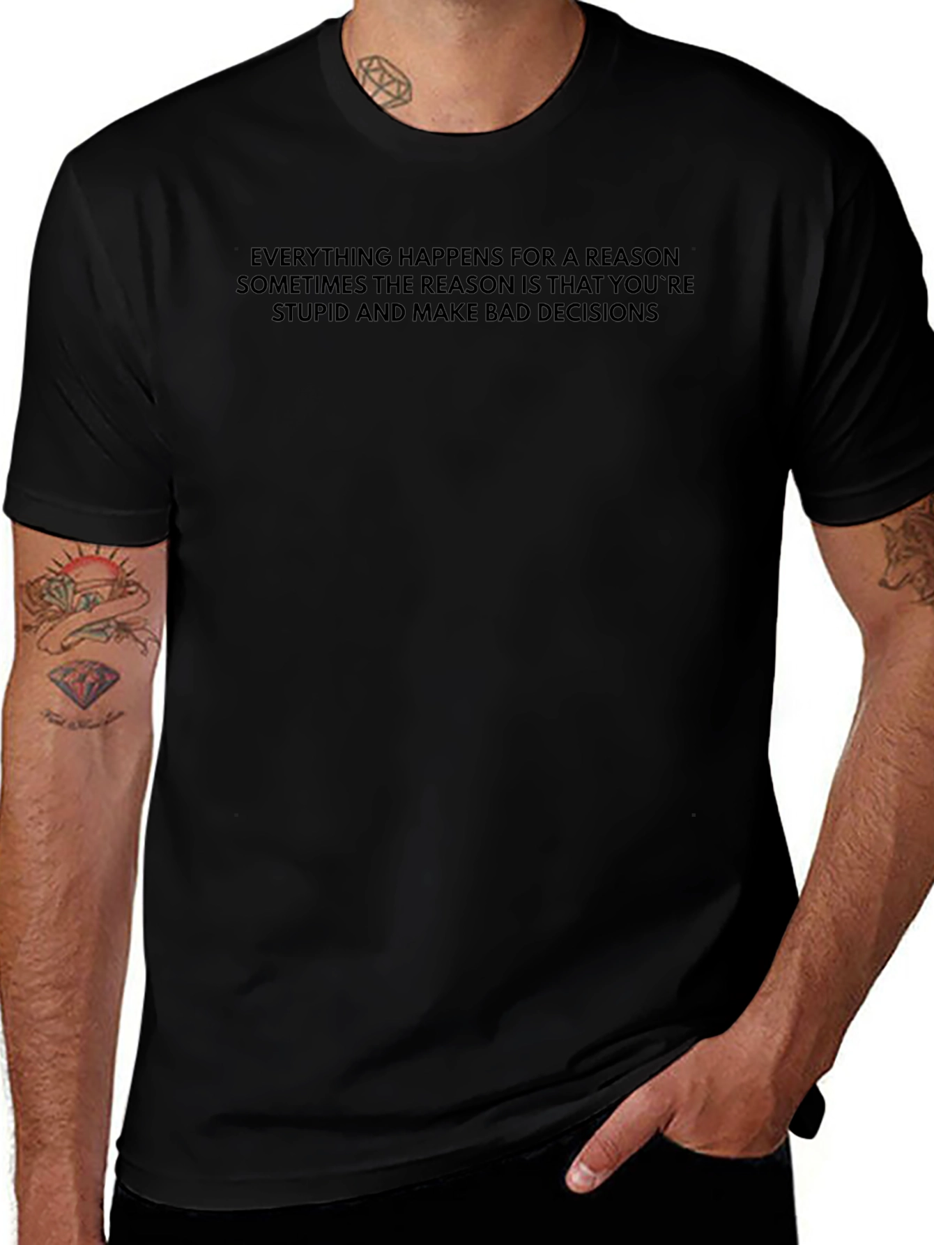 Humorous Graphic Tee - Bad Decisions