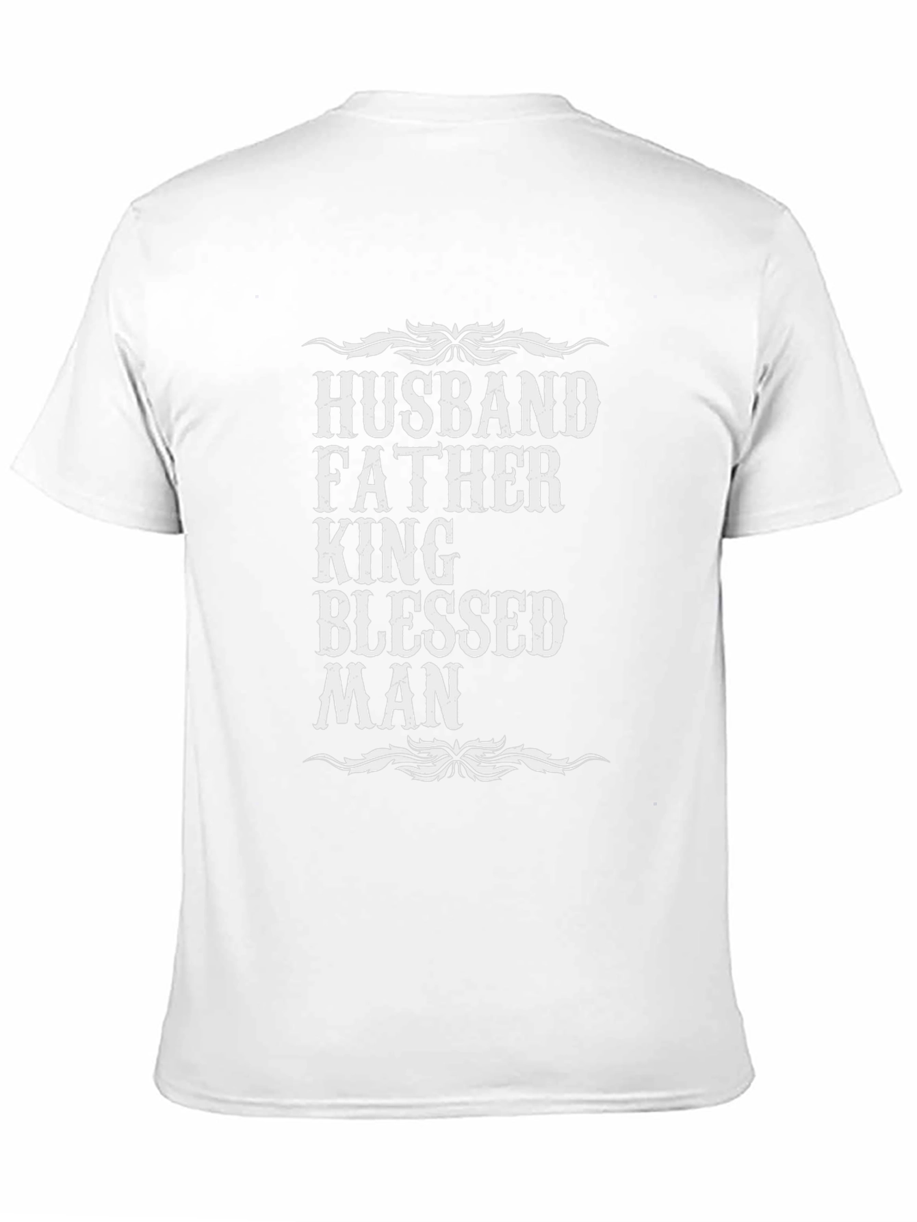 Husband Father King Blessed Man T-Shirt