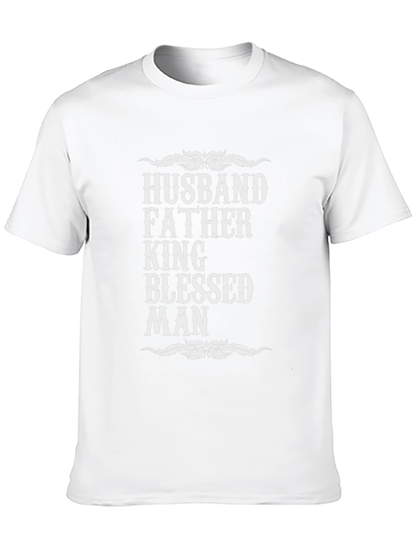 Husband Father King Blessed Man T-Shirt