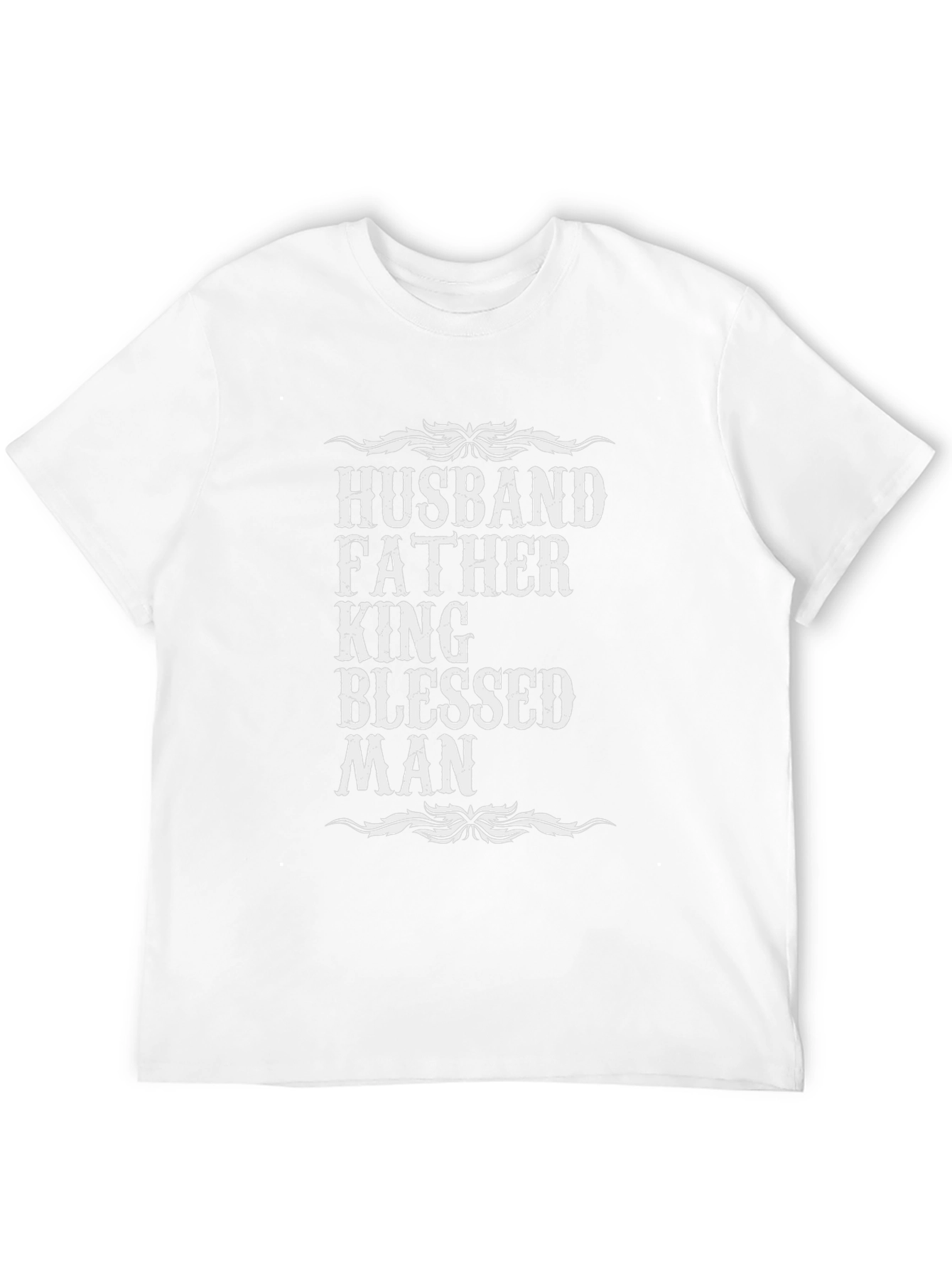 Husband Father King Blessed Man T-Shirt