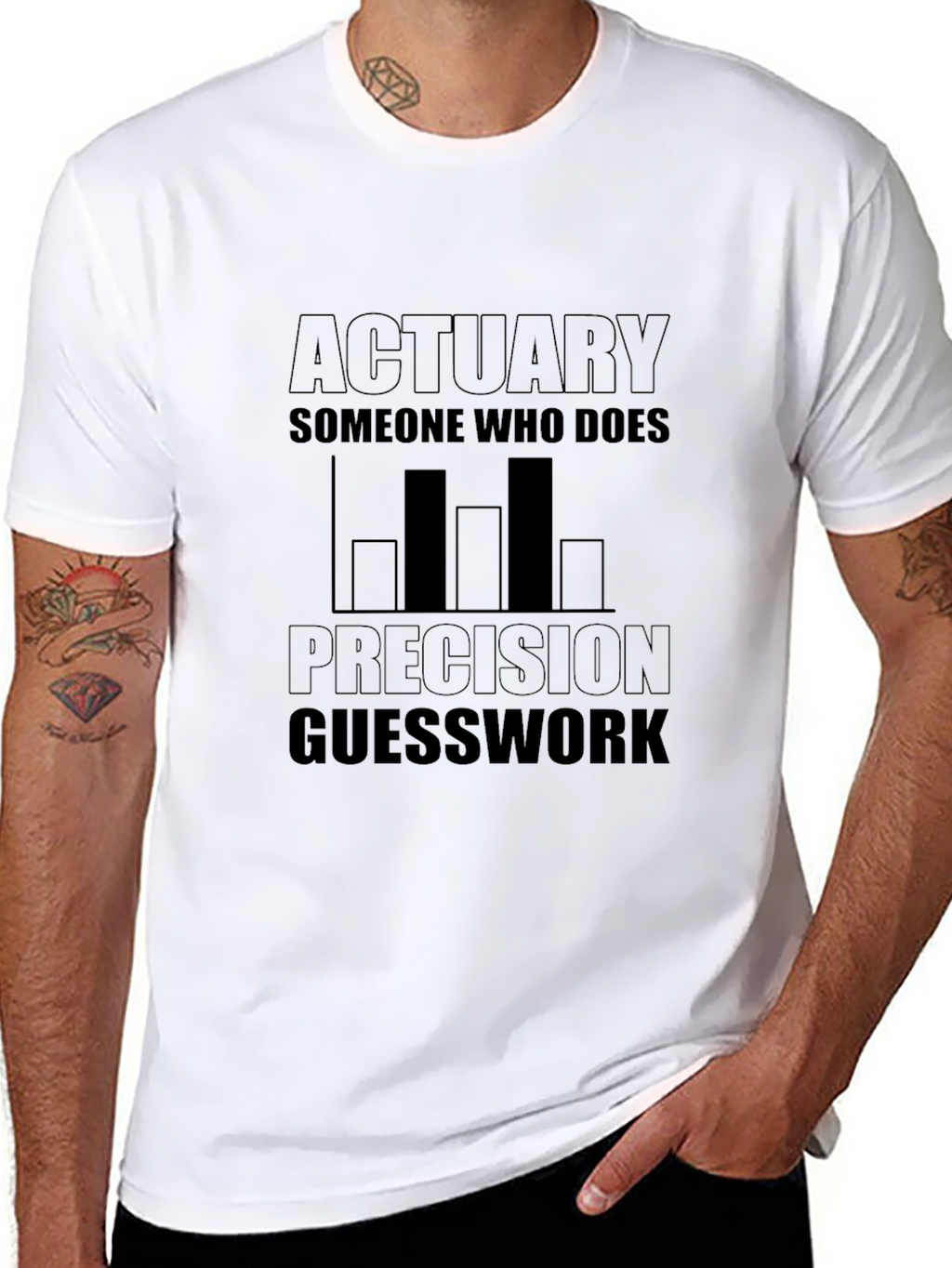 Actuary Precision Guesswork Black T-Shirt