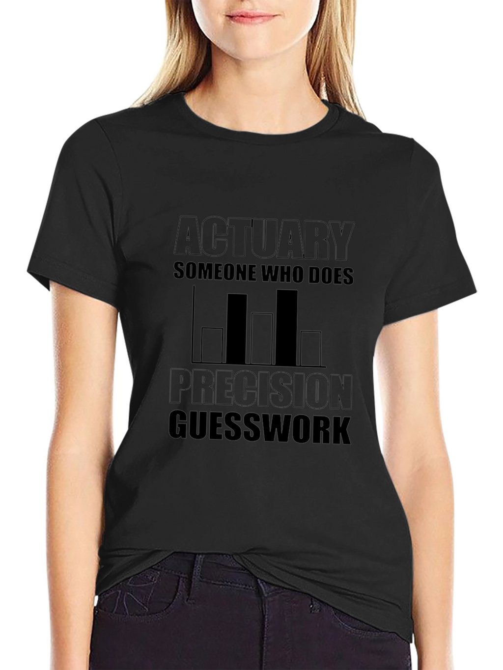 Actuary Precision Guesswork Black T-Shirt