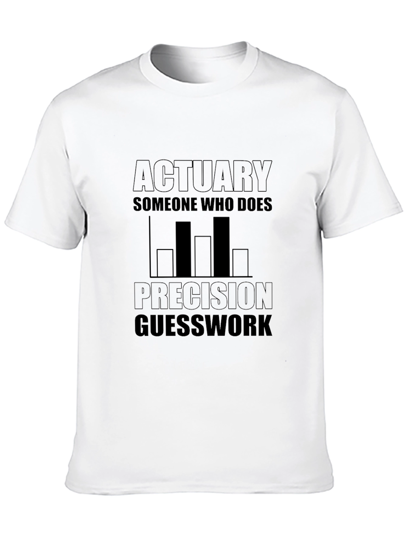Actuary Precision Guesswork Black T-Shirt