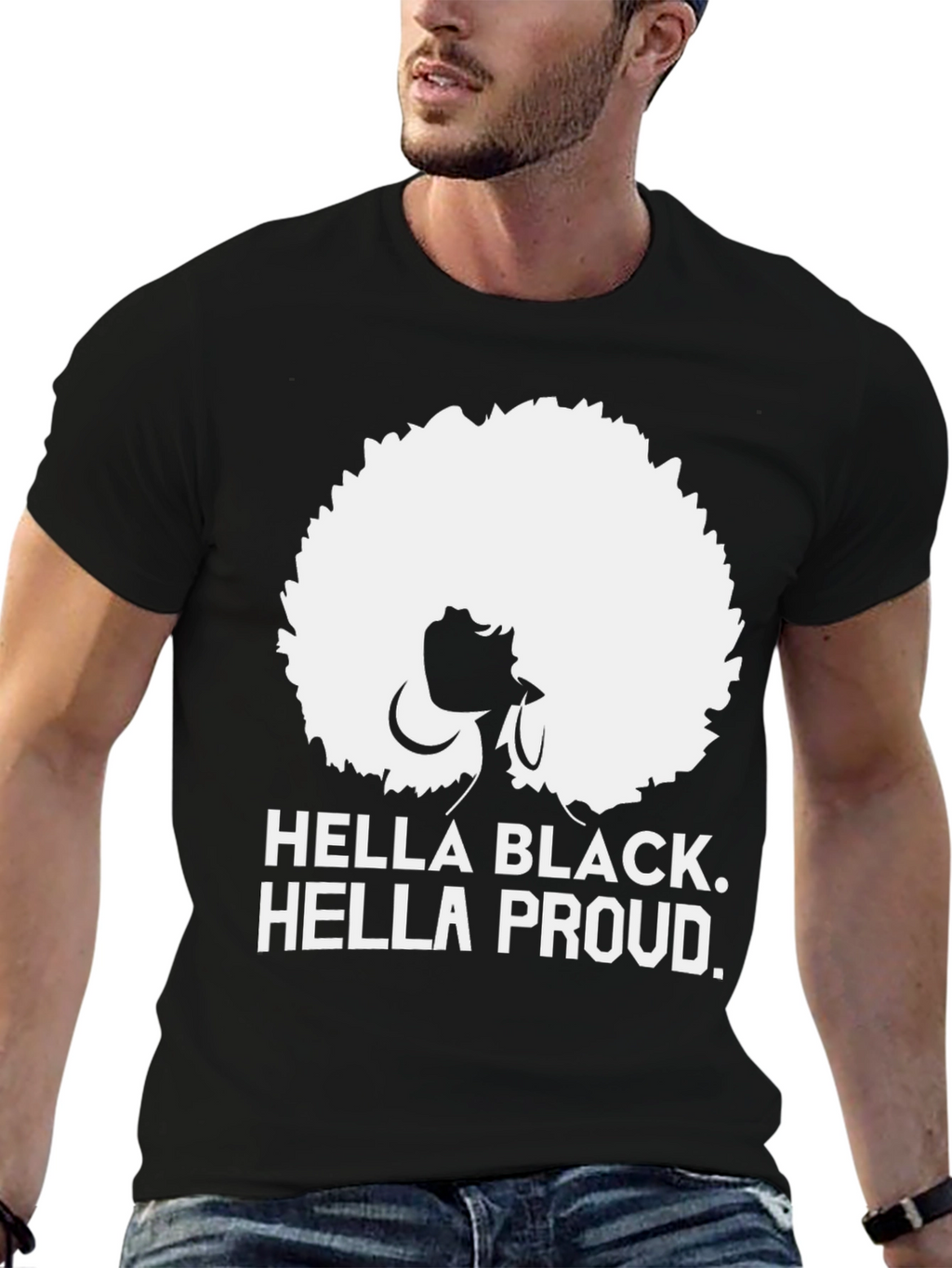 Hella Black Hella Proud Graphic Tee