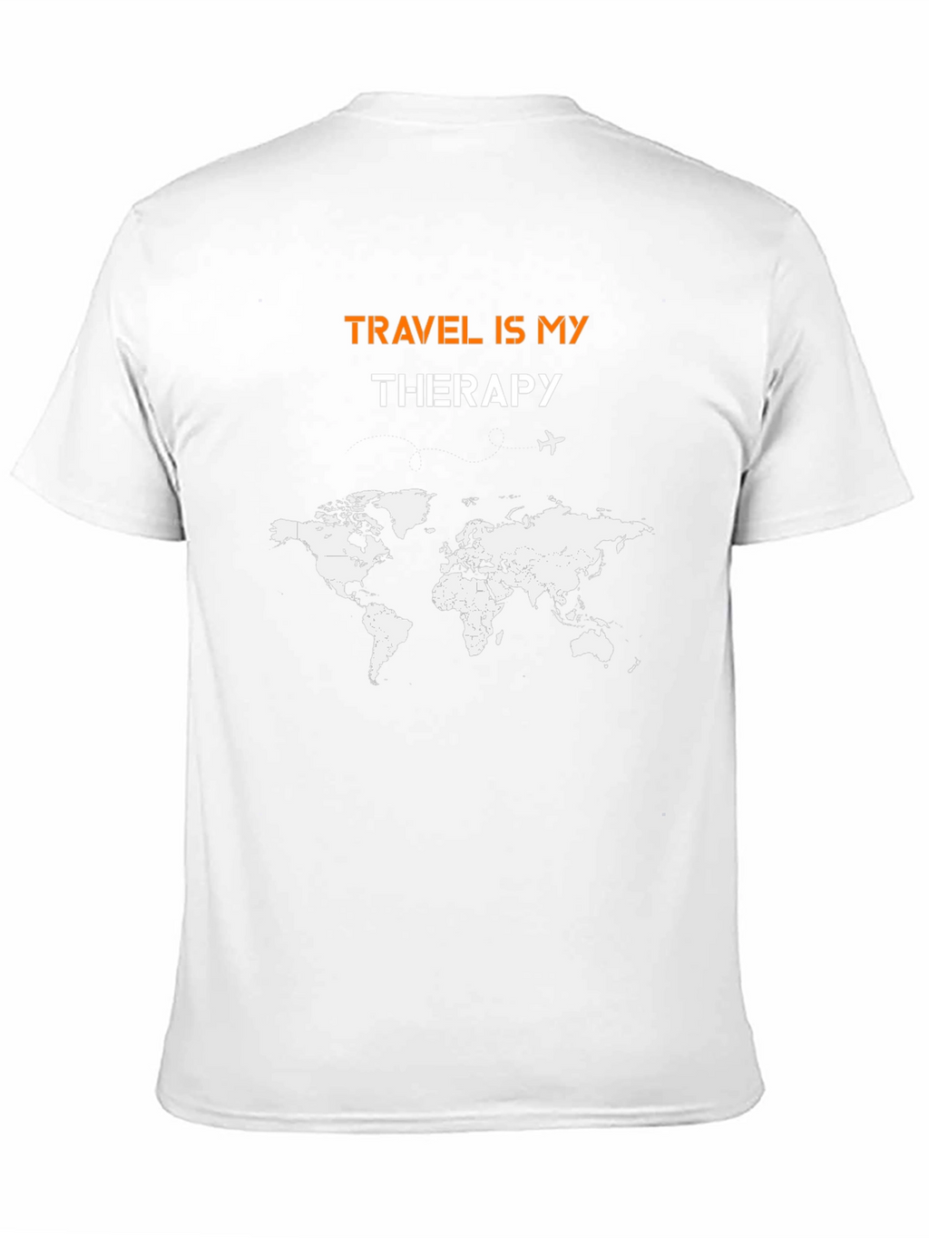 Travel Is My Therapy World Map Graphic Tee