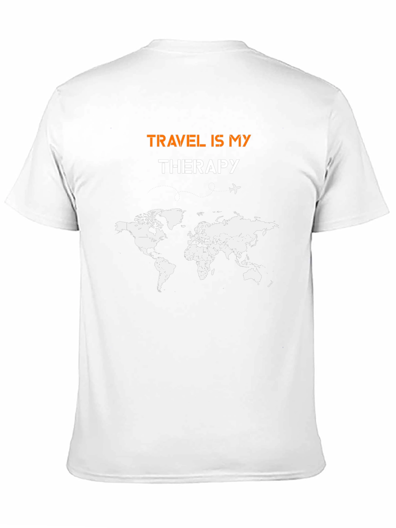 Travel Is My Therapy World Map Graphic Tee