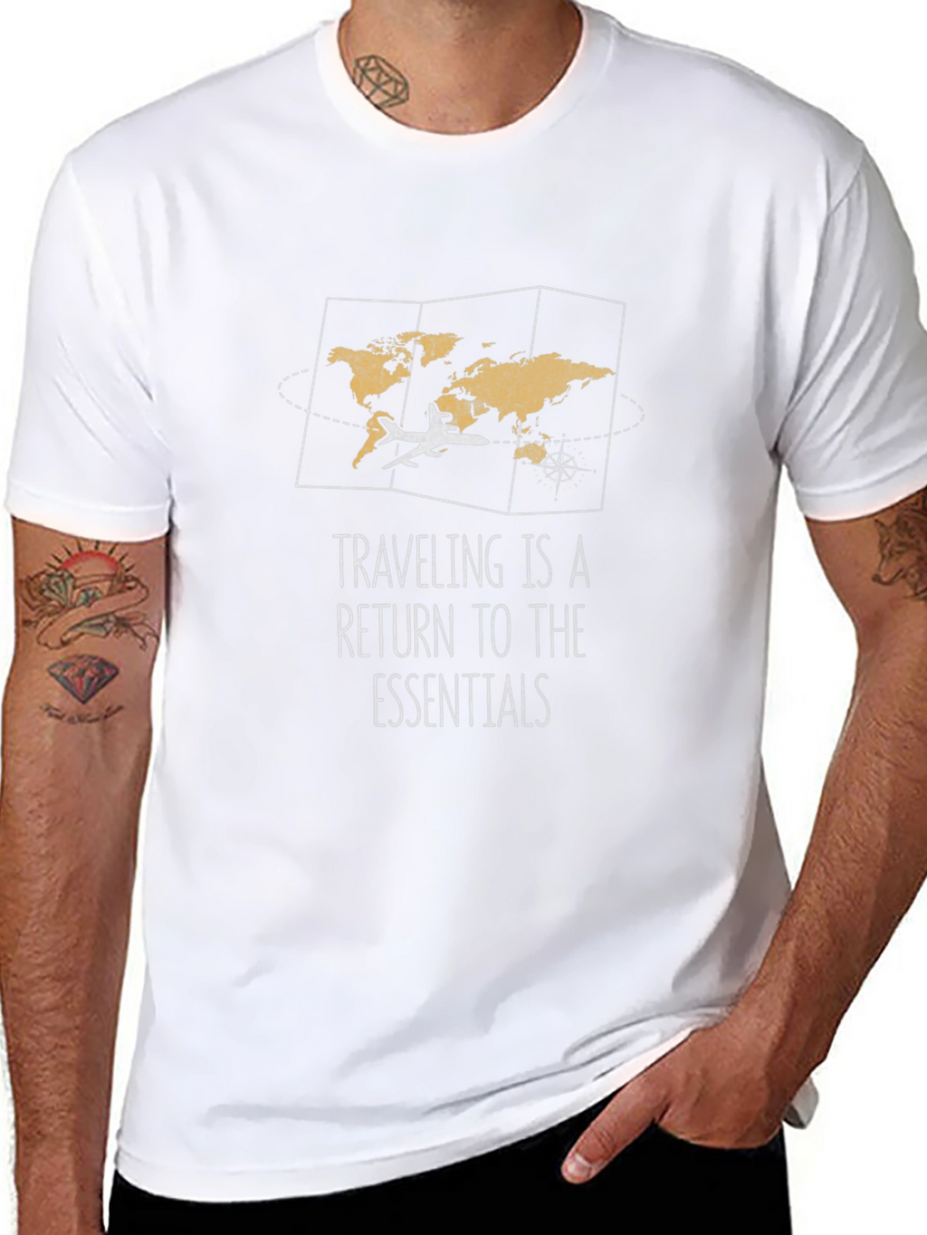 Travel Essentials T-Shirt - Adventure Awaits!
