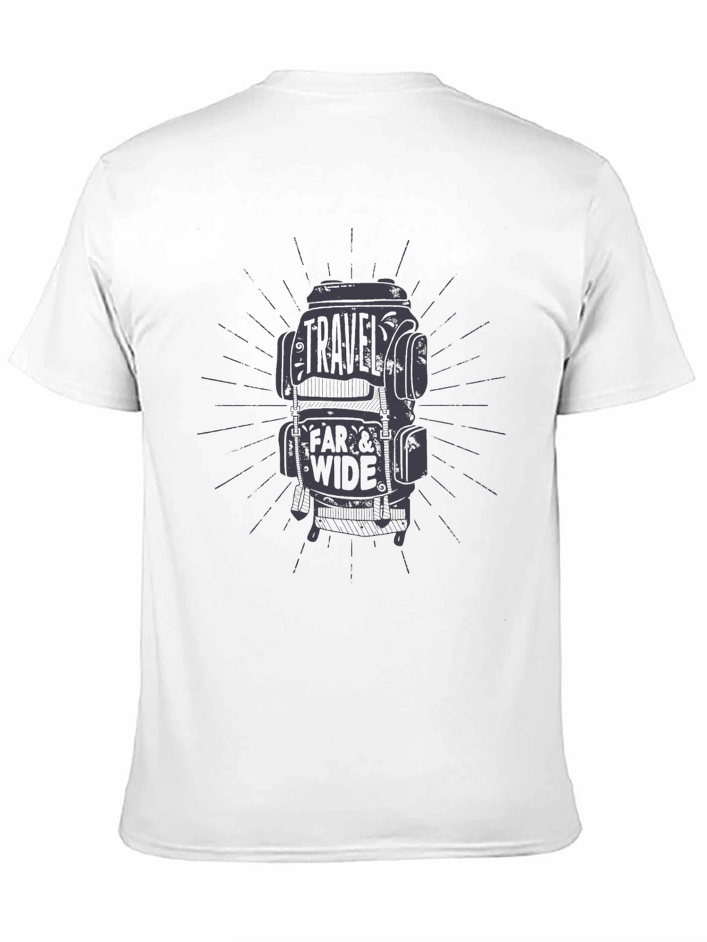 Travel Far & Wide Graphic Tee - Black