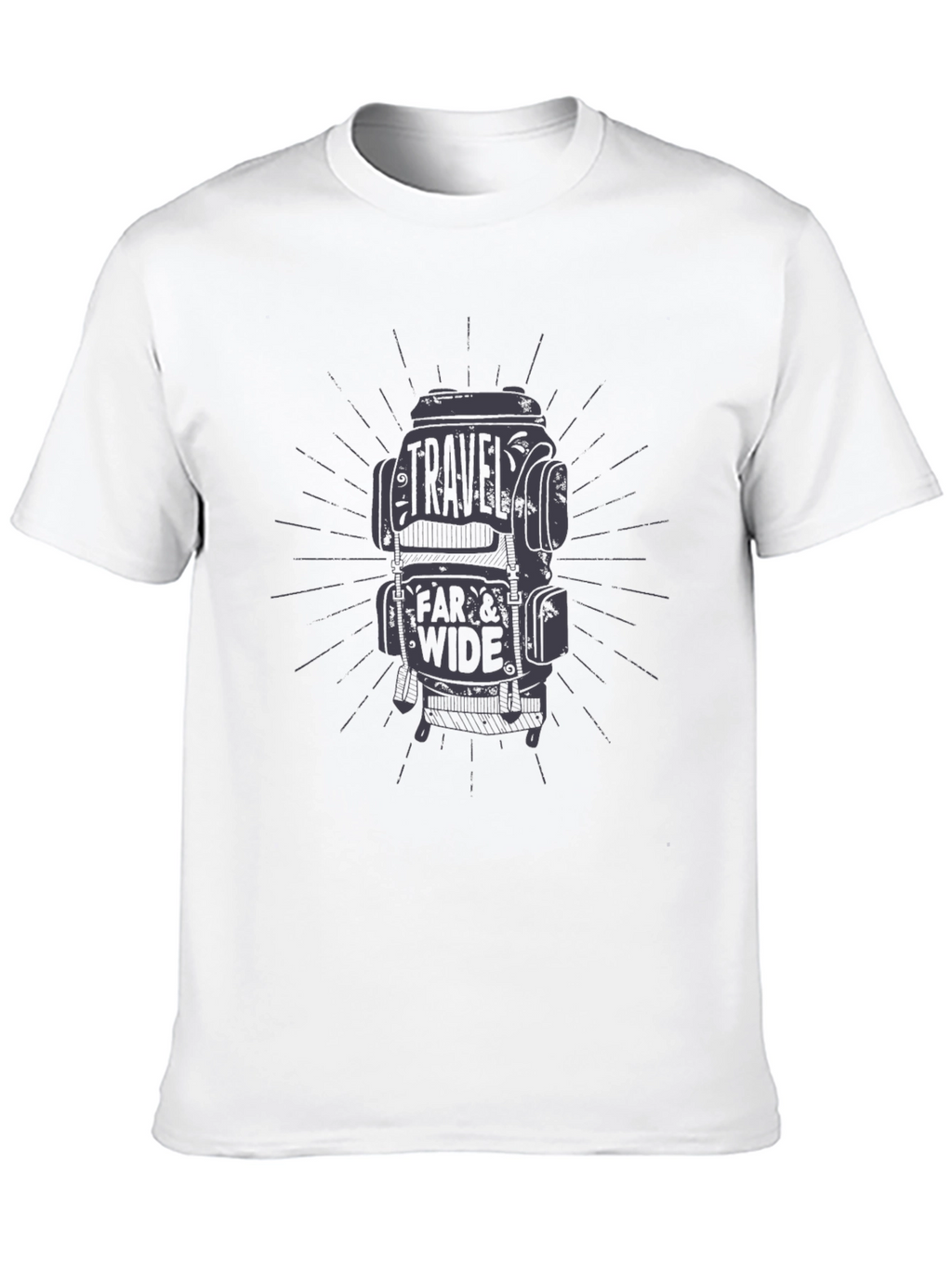 Travel Far & Wide Graphic Tee - Black