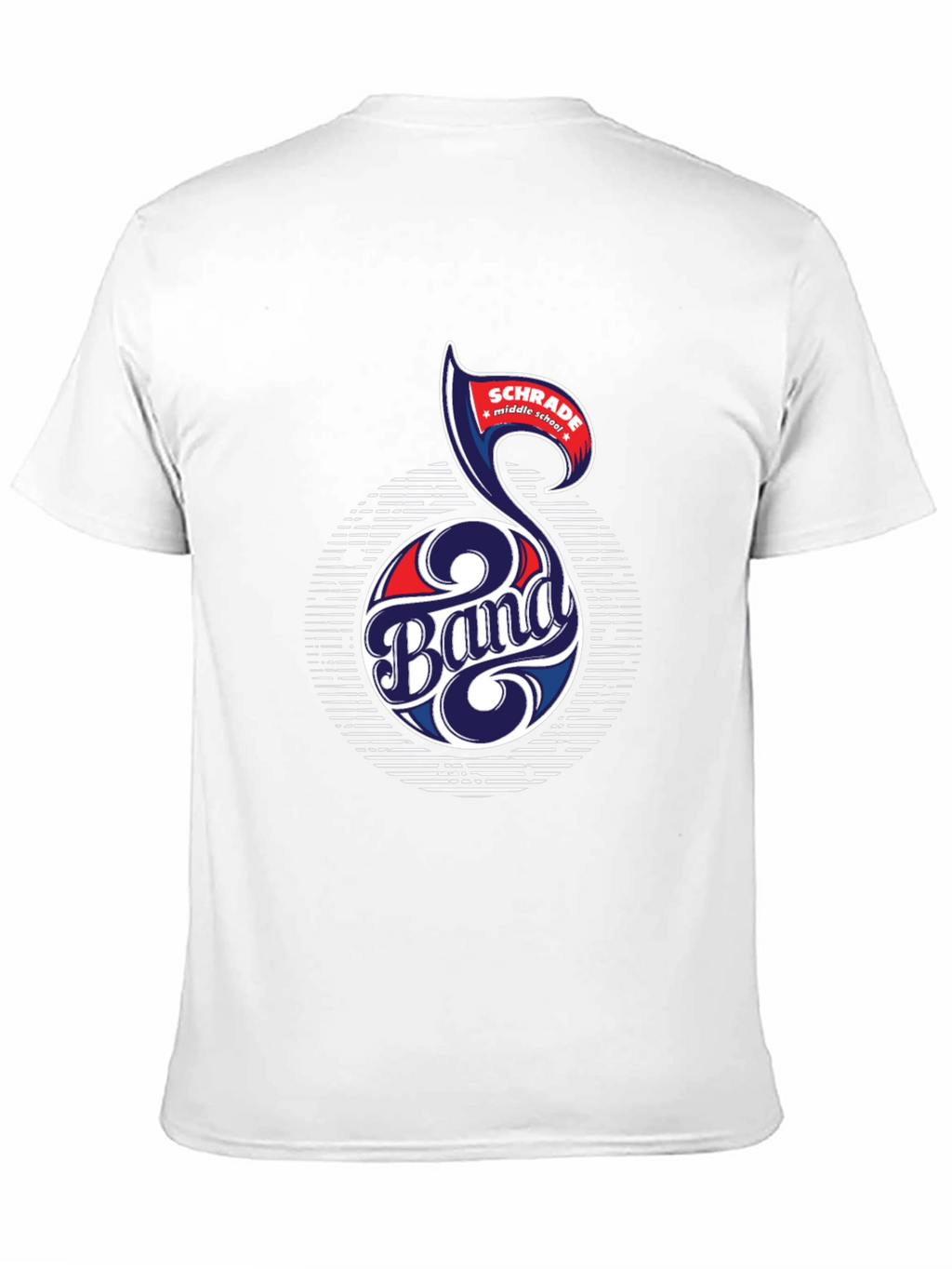 Schrade Middle School Band T-Shirt Music Note