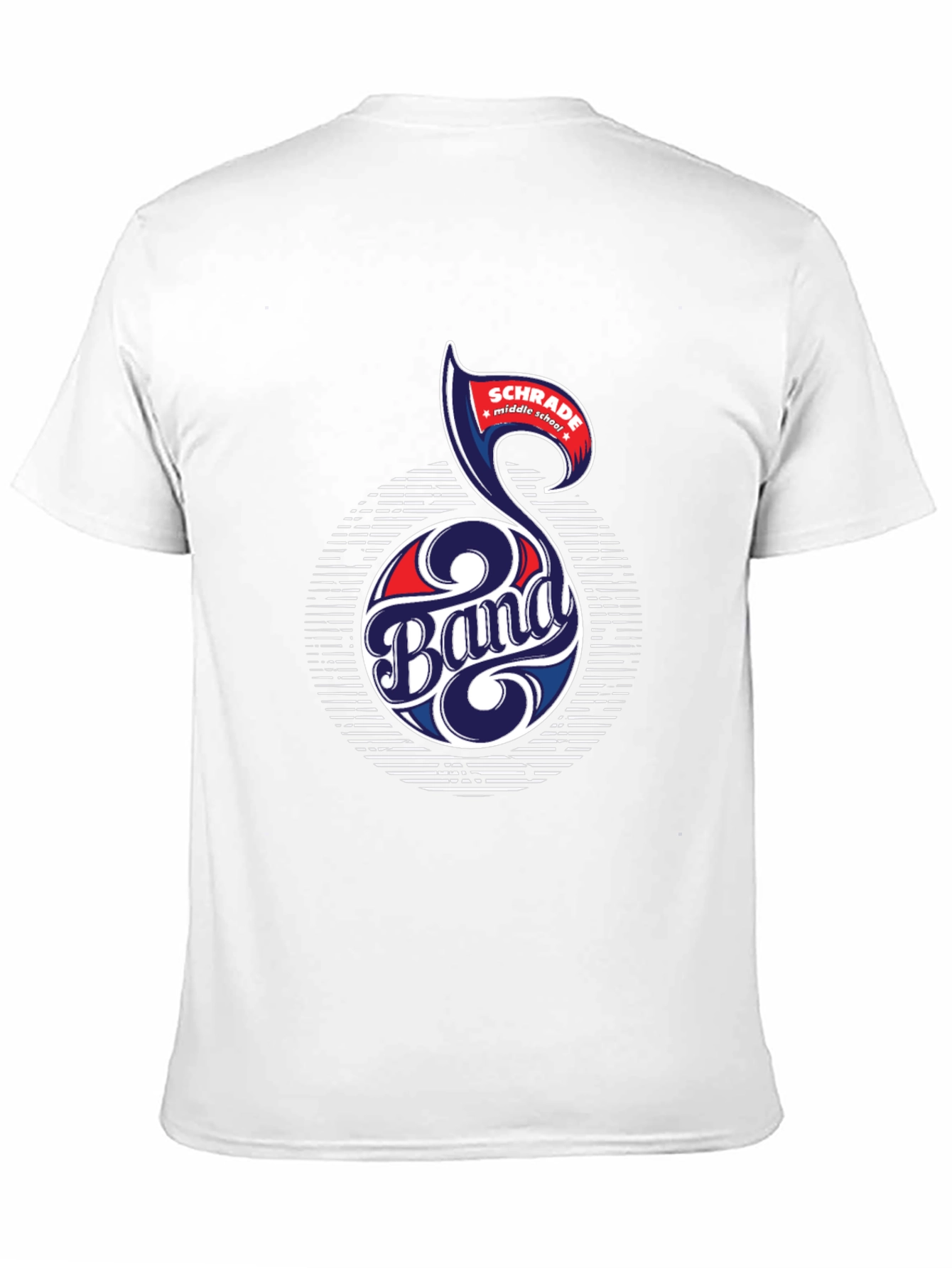 Schrade Middle School Band T-Shirt Music Note