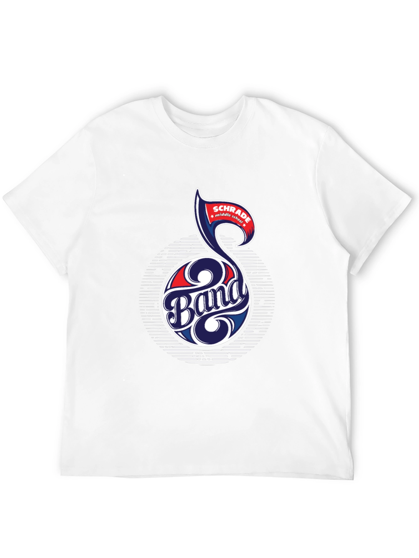 Schrade Middle School Band T-Shirt Music Note