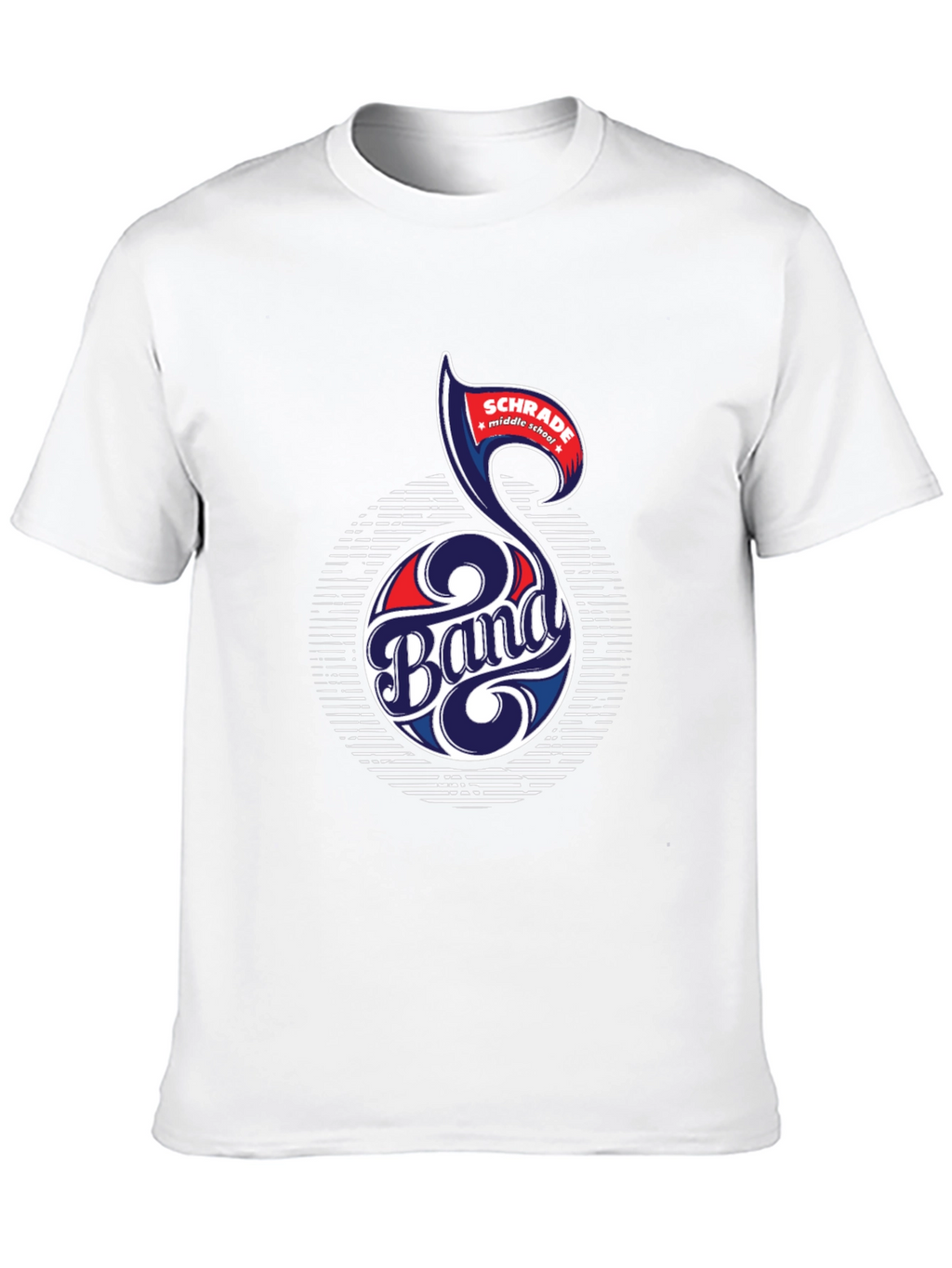 Schrade Middle School Band T-Shirt Music Note