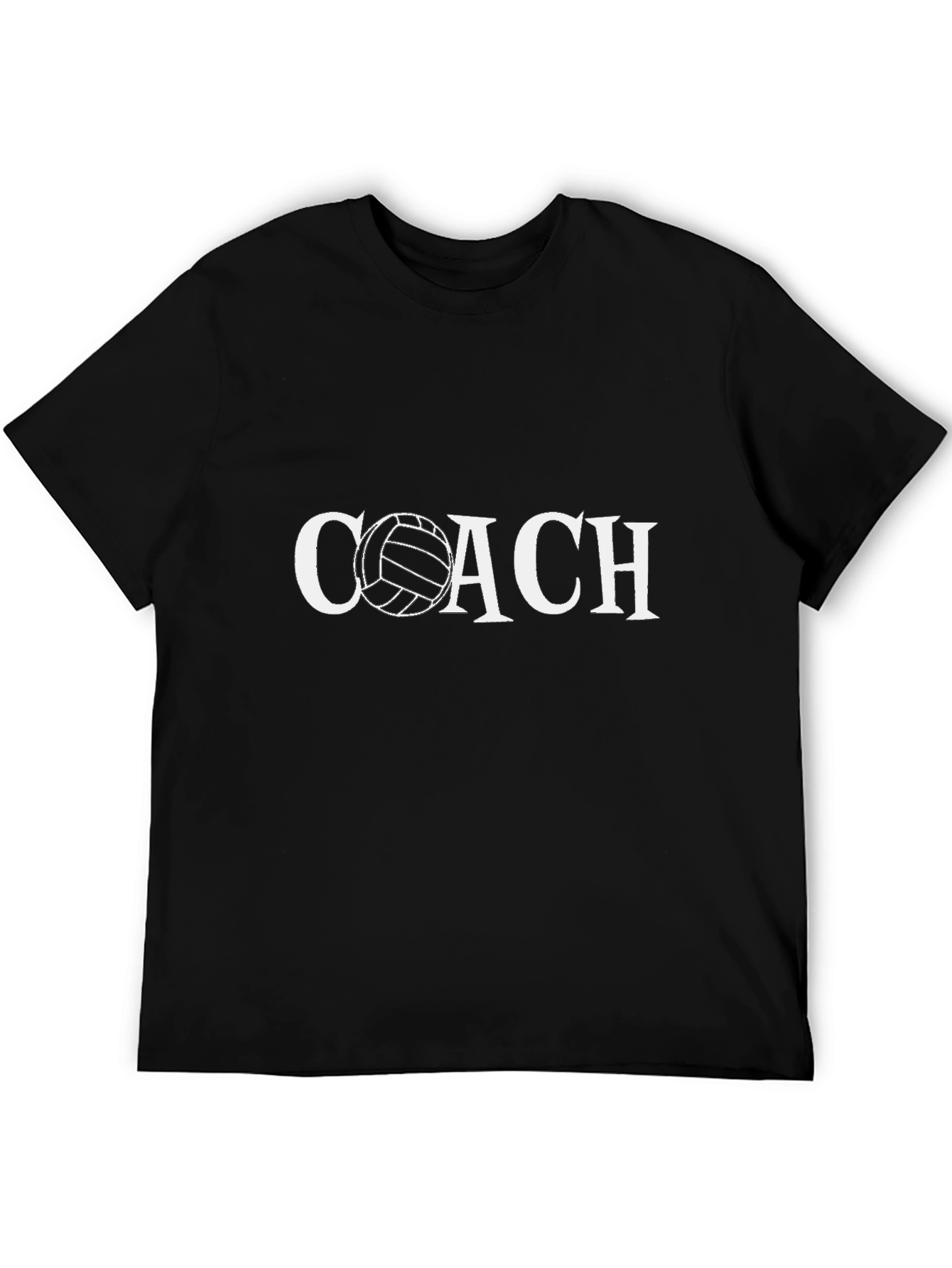 Volleyball Coach T-Shirt - Black