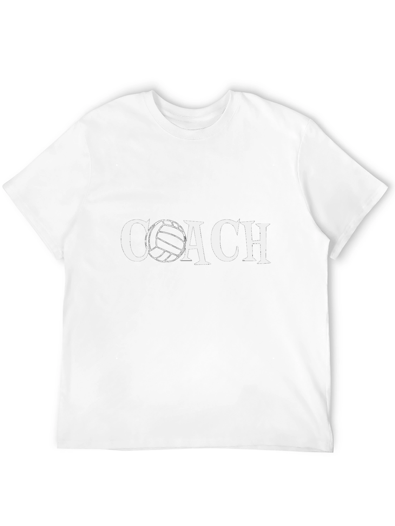 Volleyball Coach T-Shirt - Black
