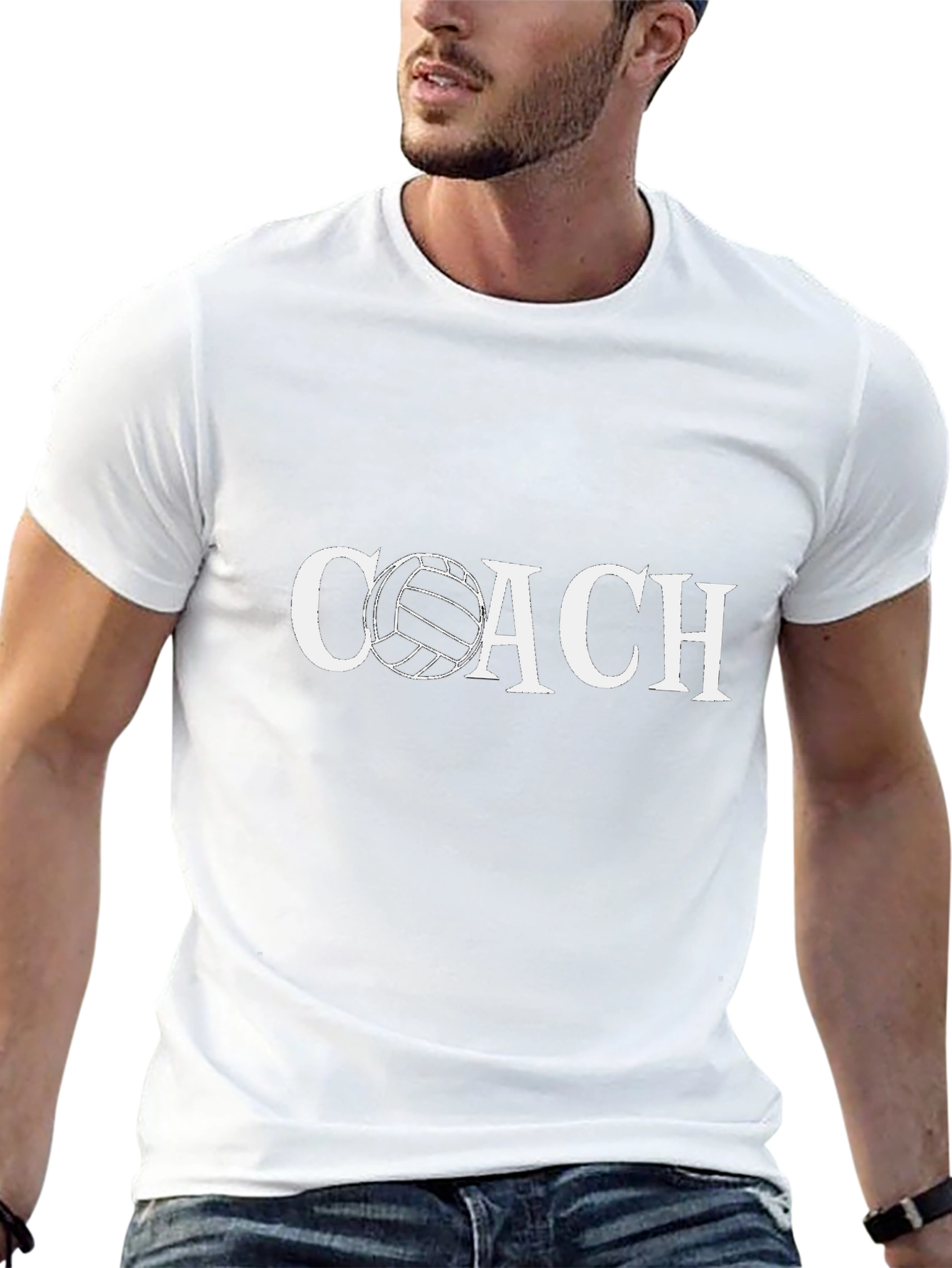 Volleyball Coach T-Shirt - Black