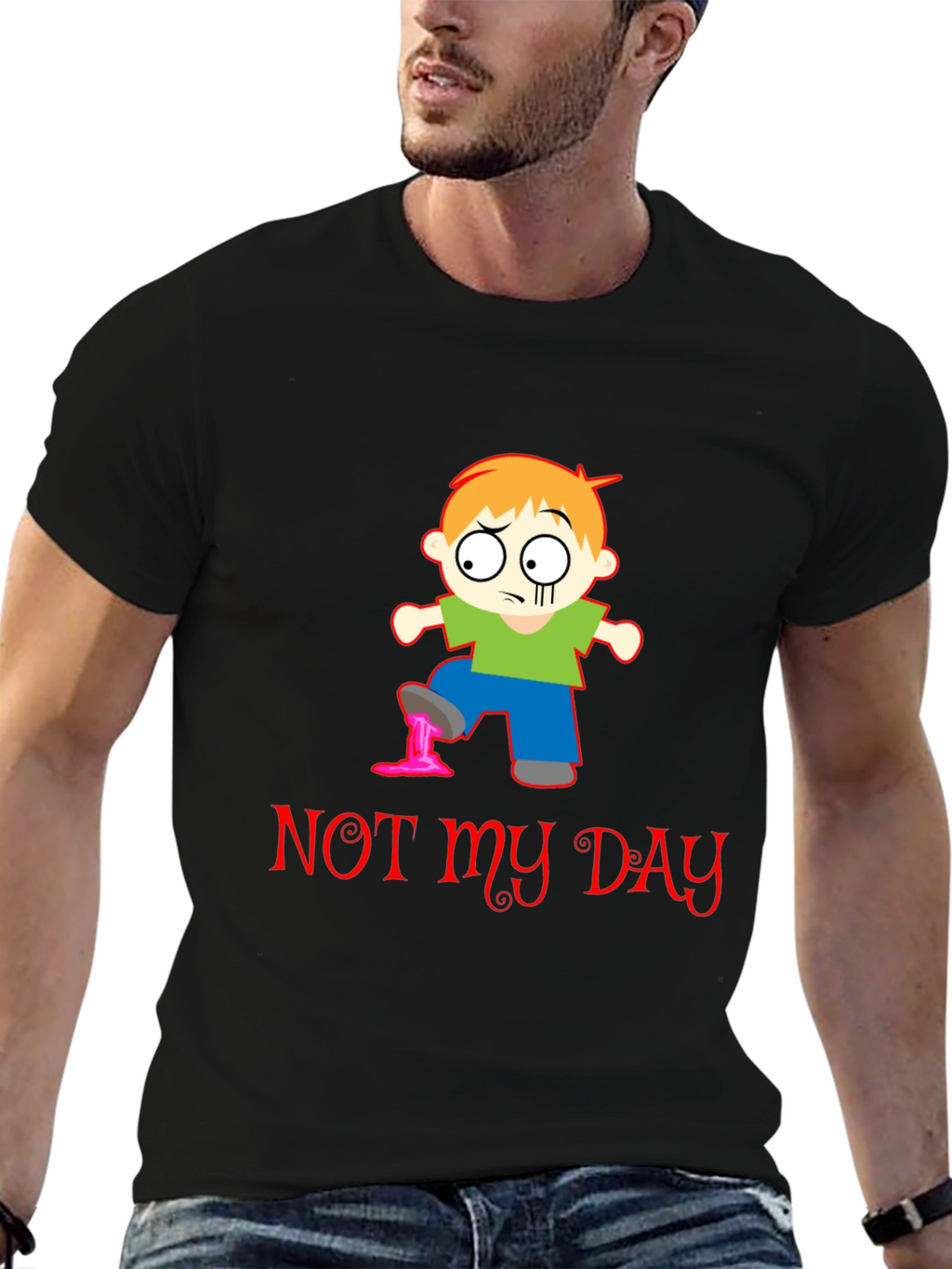 Funny Not My Day Graphic T-Shirt