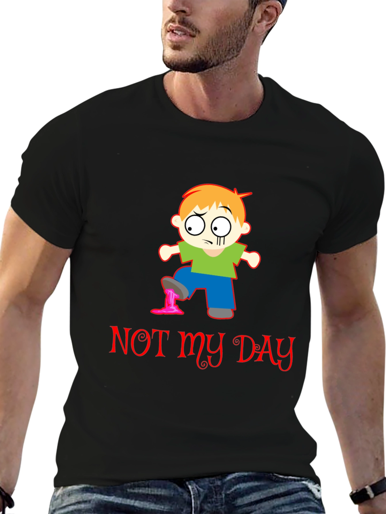 Funny Not My Day Graphic T-Shirt
