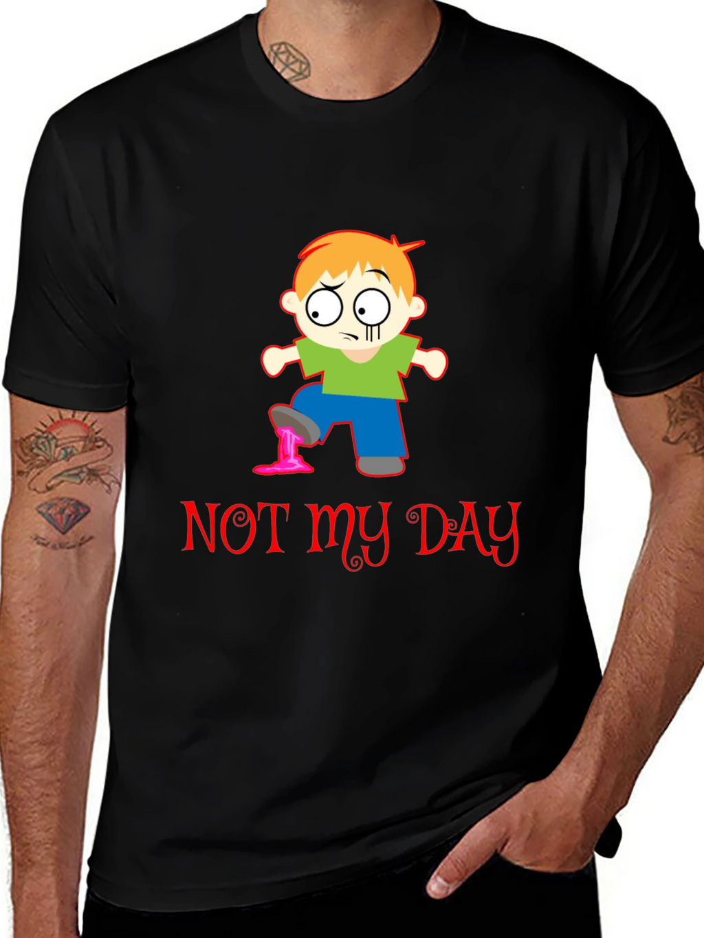 Funny Not My Day Graphic T-Shirt