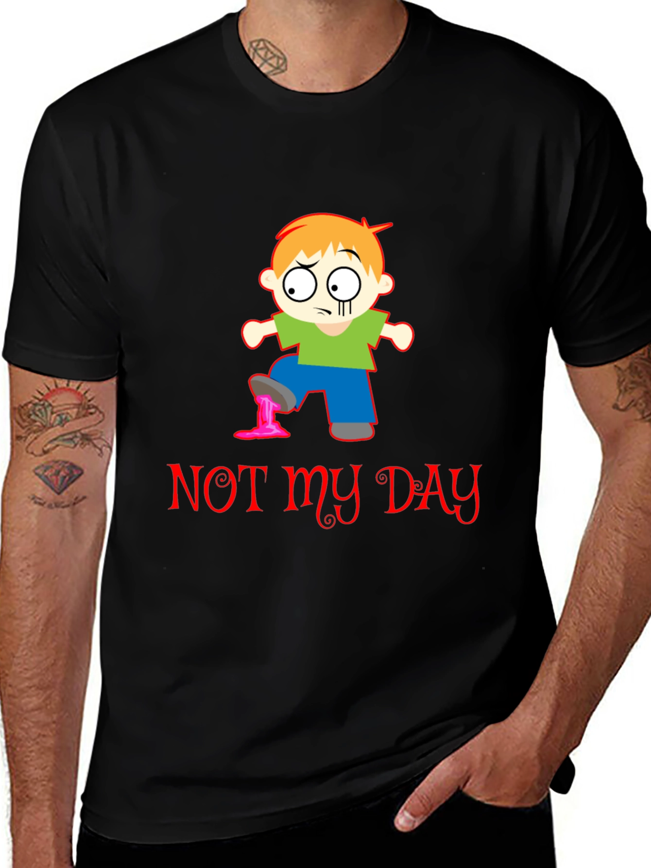 Funny Not My Day Graphic T-Shirt