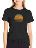 San Juan Islands Retro Sunset Graphic Tee