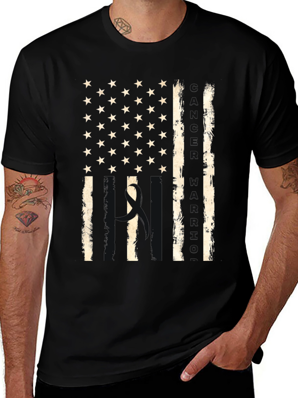American Flag Suicide Awareness T-Shirt