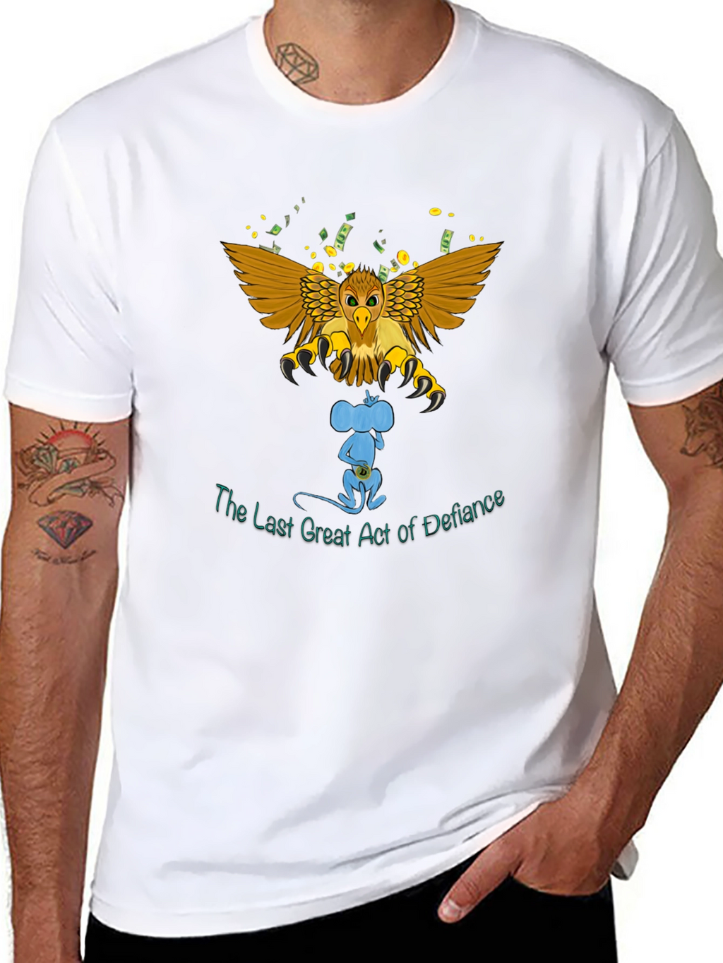 Defiant Mouse Graphic T-Shirt