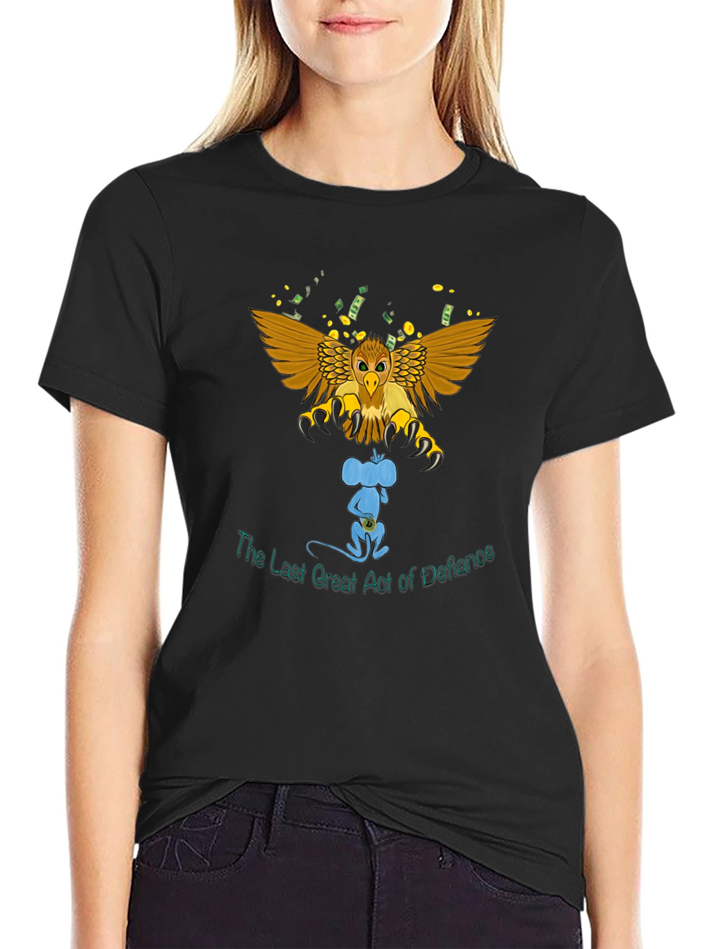 Defiant Mouse Graphic T-Shirt