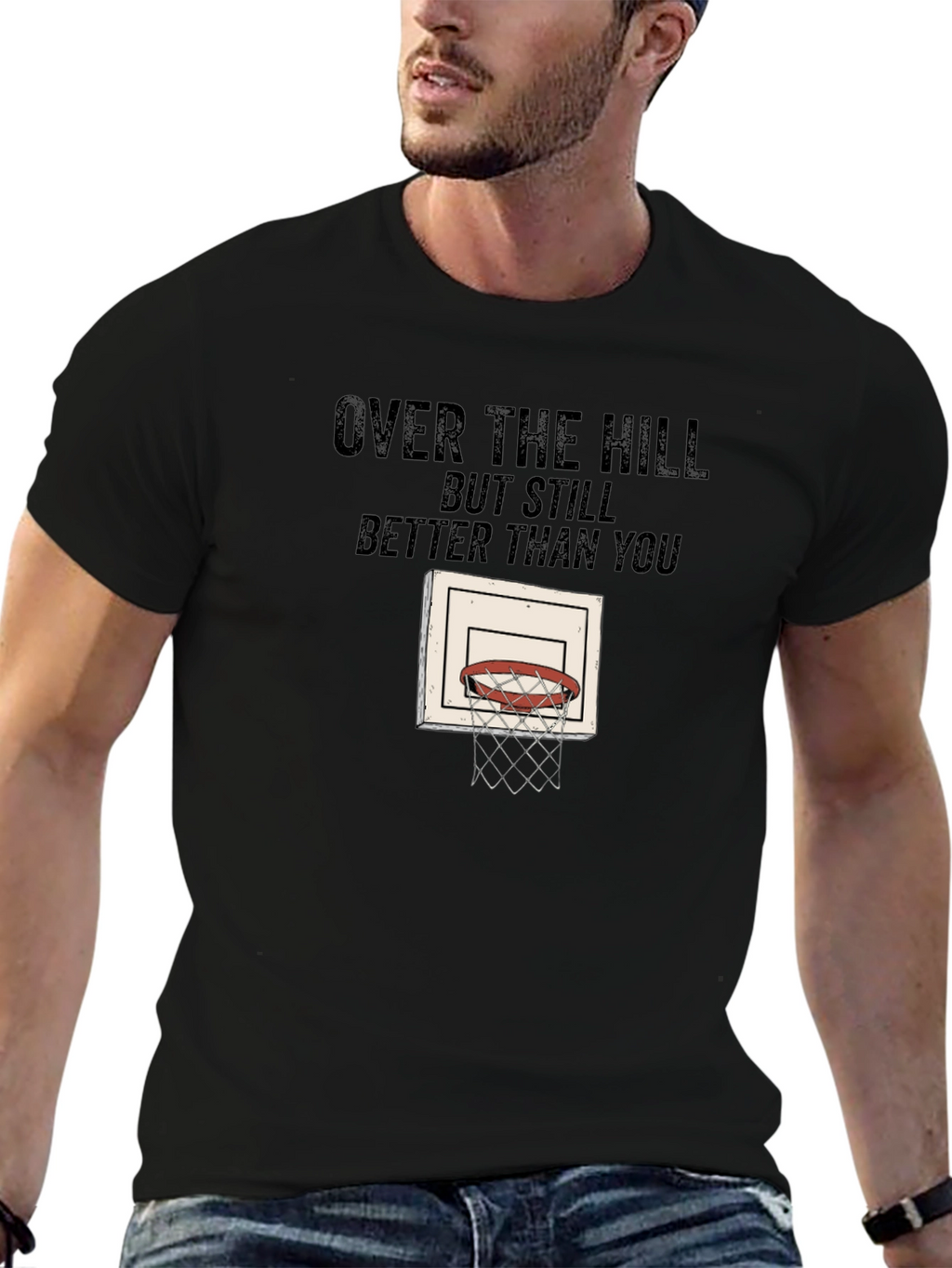 Over The Hill Basketball T-Shirt