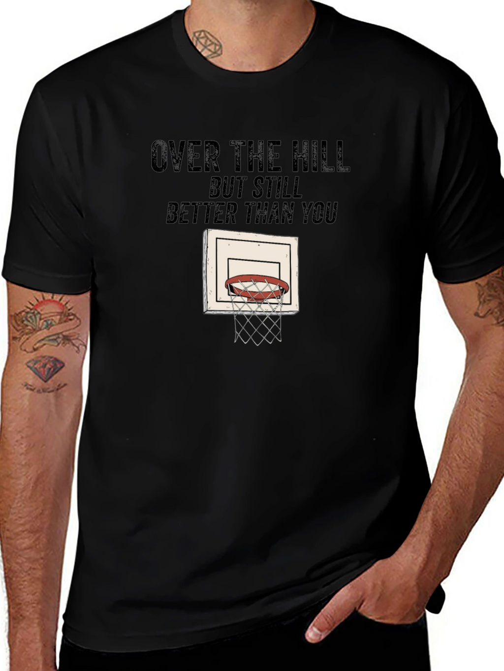 Over The Hill Basketball T-Shirt