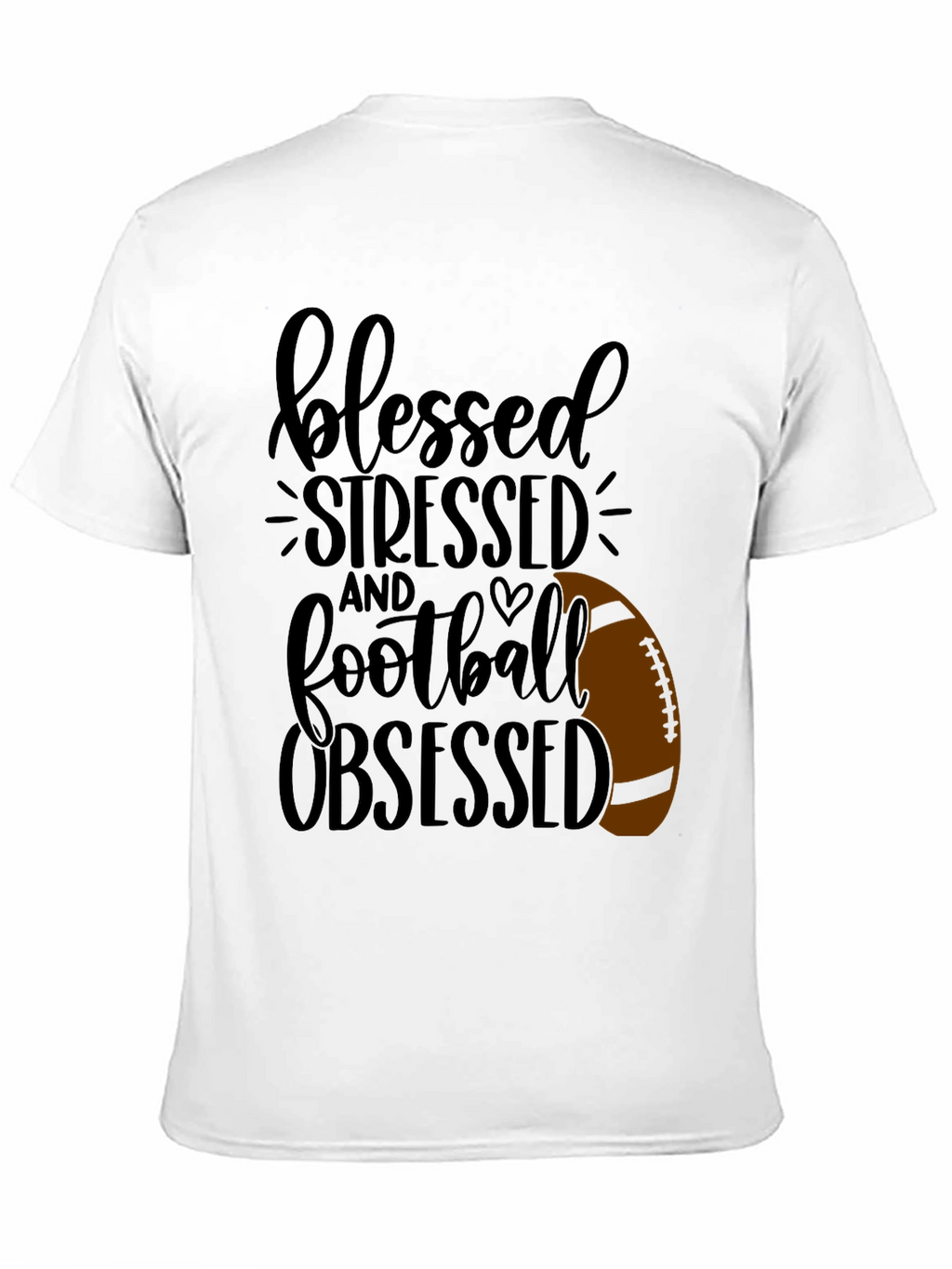 Blessed Stressed Football Obsessed T-Shirt
