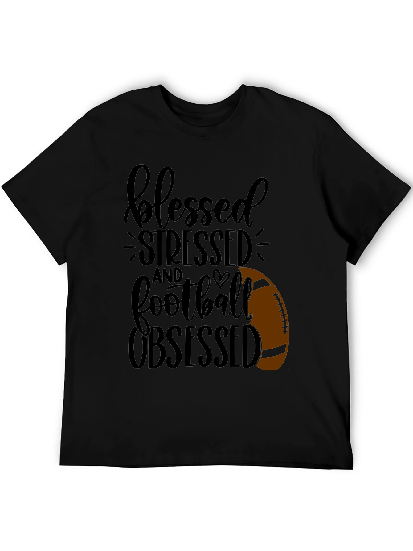 Blessed Stressed Football Obsessed T-Shirt