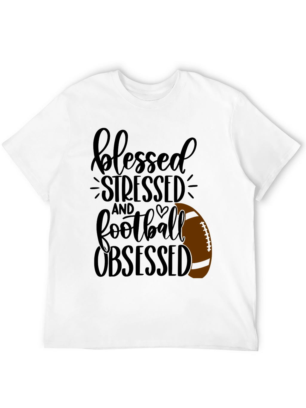 Blessed Stressed Football Obsessed T-Shirt