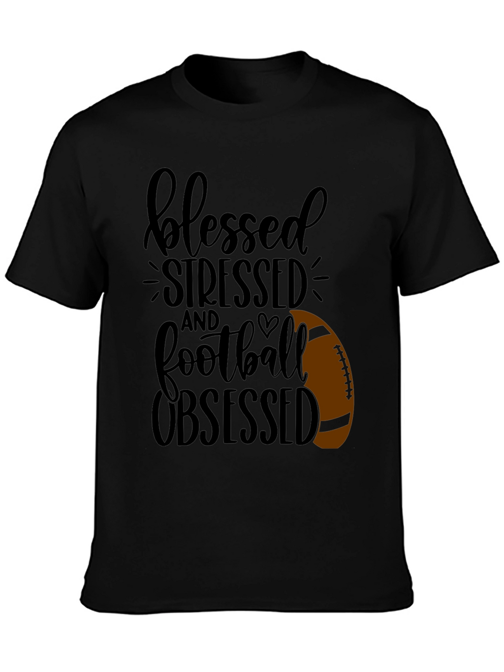 Blessed Stressed Football Obsessed T-Shirt