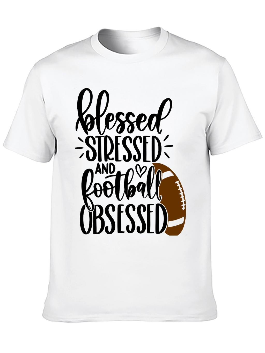 Blessed Stressed Football Obsessed T-Shirt