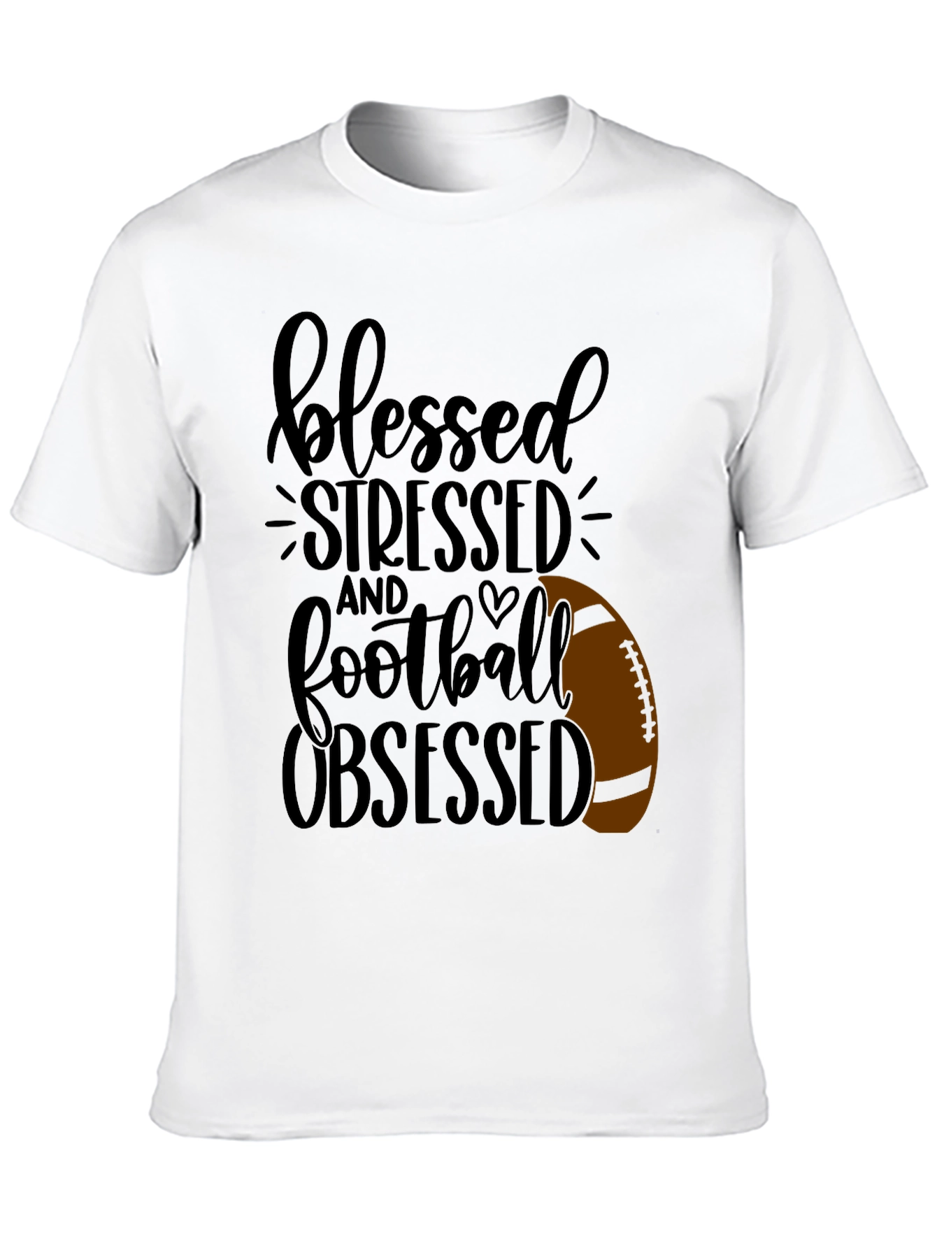 Blessed Stressed Football Obsessed T-Shirt
