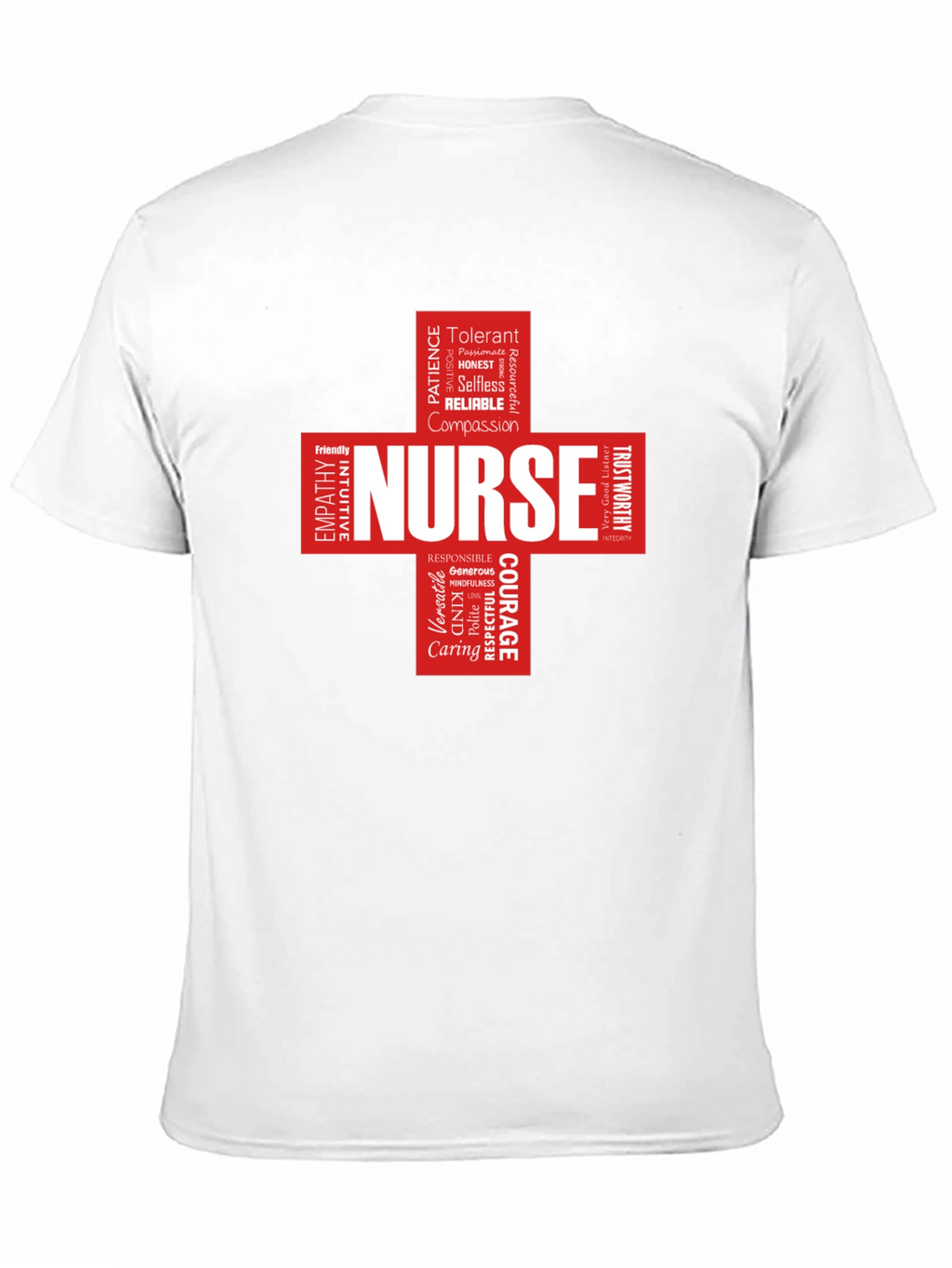 Nurse Word Cloud Black T-Shirt