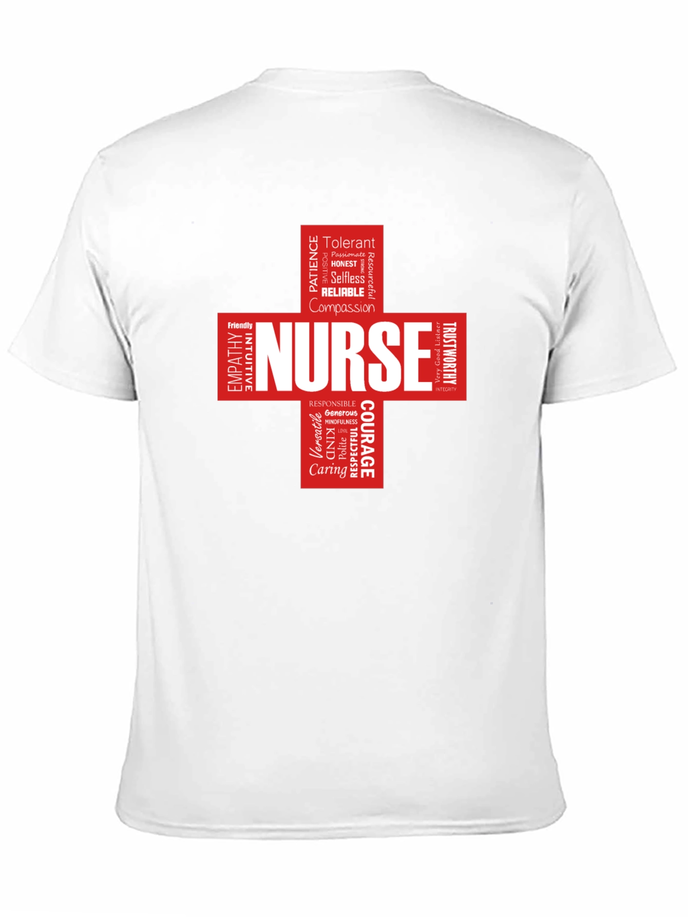 Nurse Word Cloud Black T-Shirt
