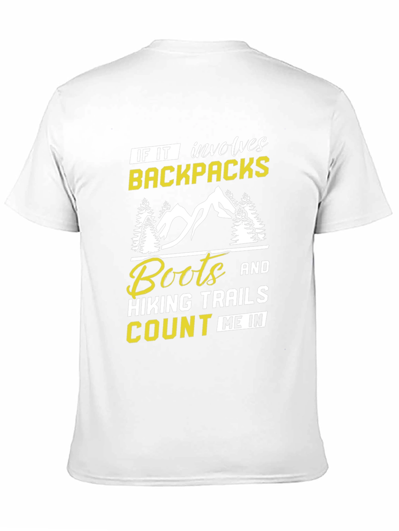 Hiking Graphic T-Shirt - Backpacks Boots Trails Tee