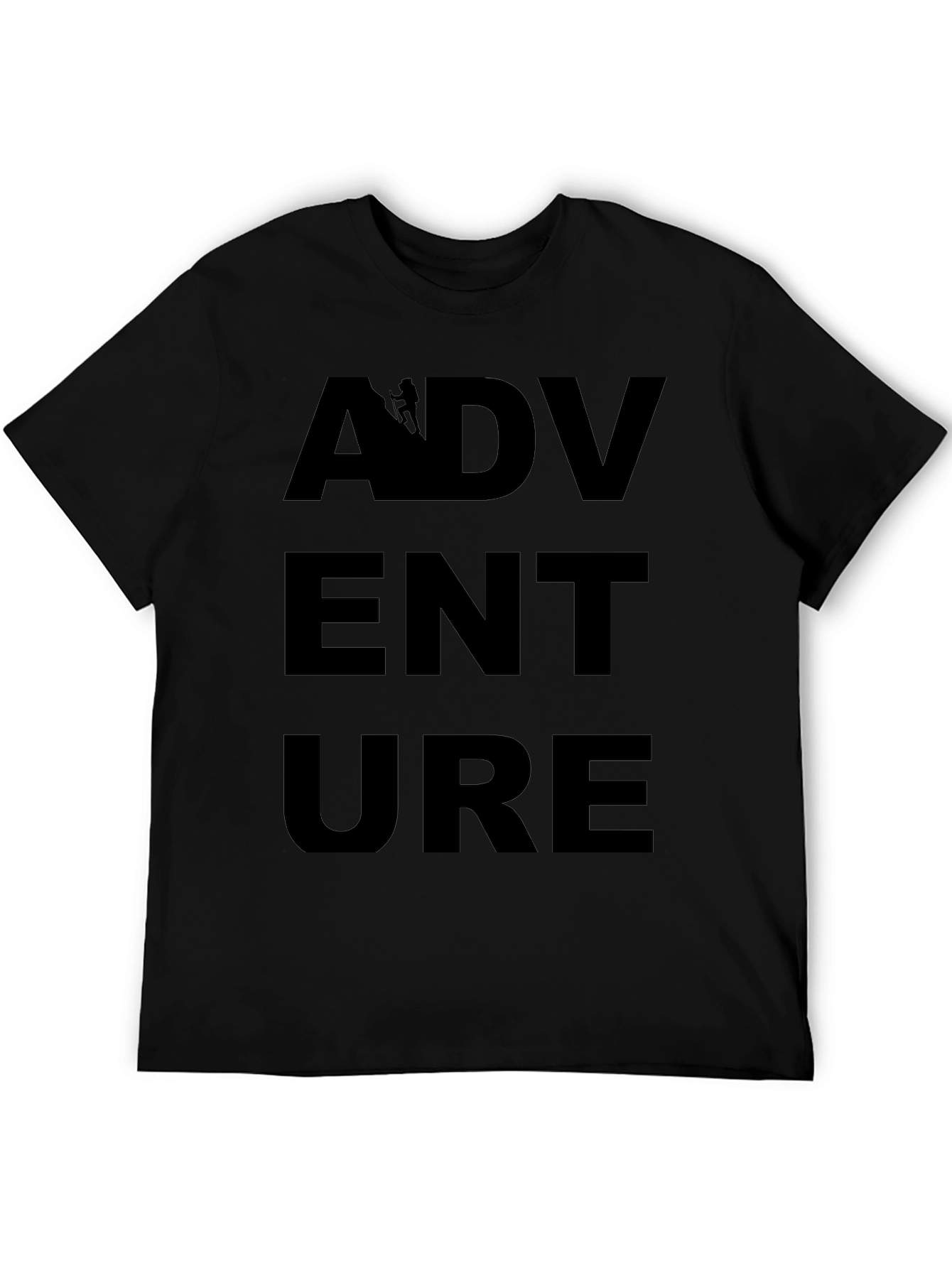 Adventure Awaits Graphic Tee - Black