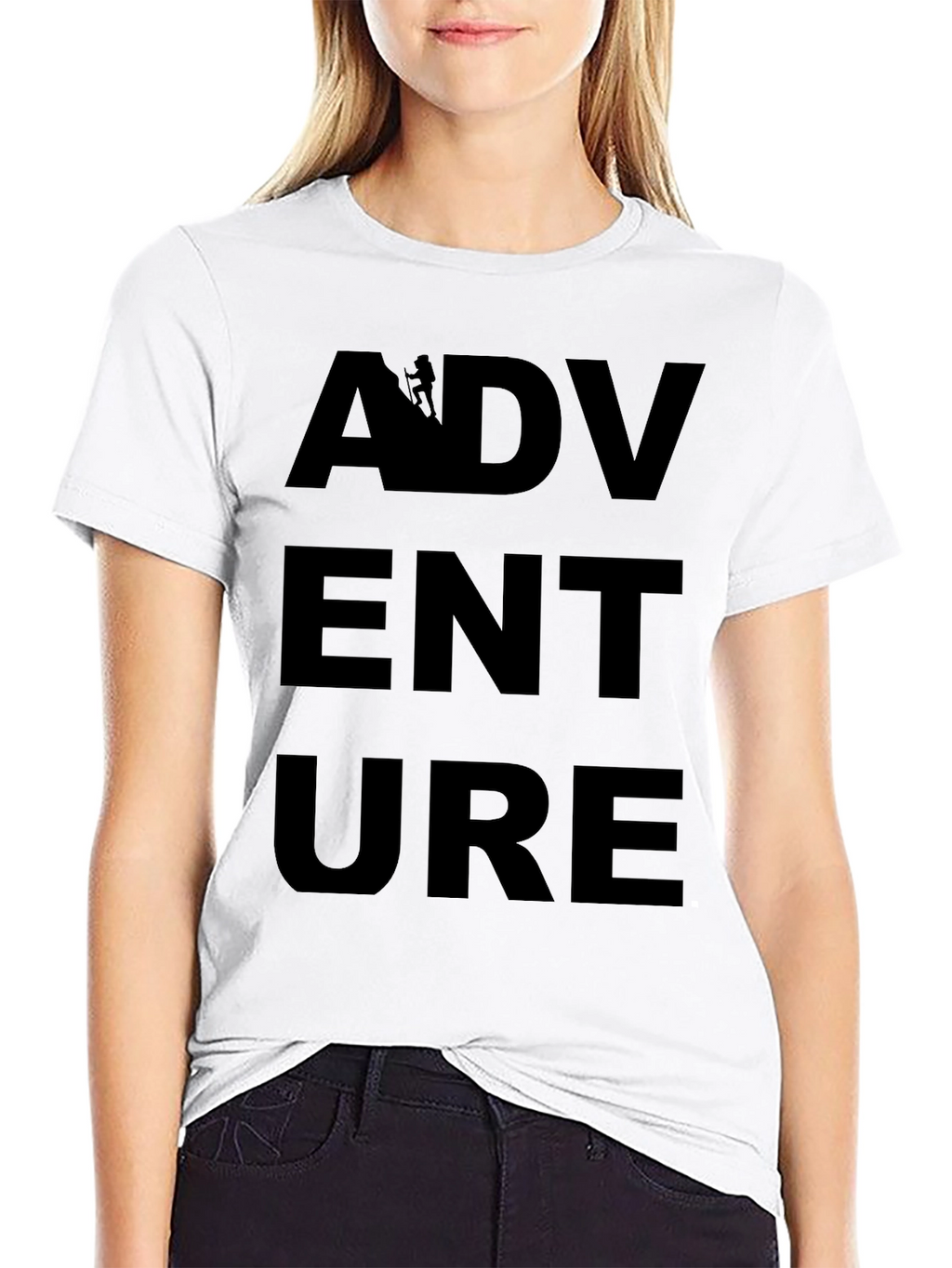 Adventure Awaits Graphic Tee - Black
