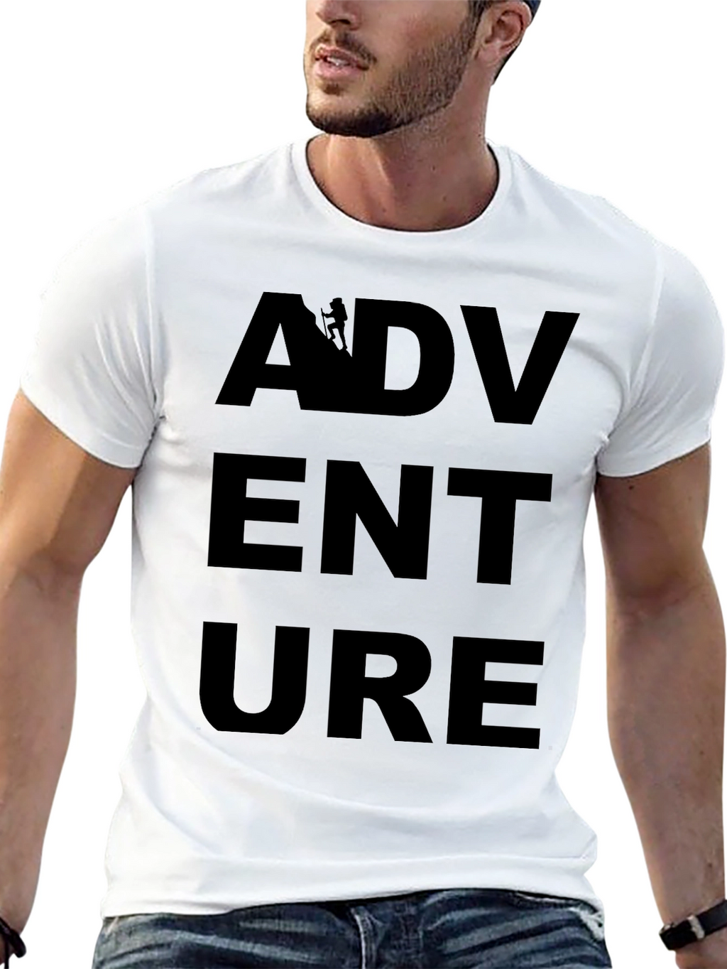 Adventure Awaits Graphic Tee - Black
