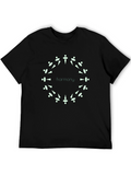 Harmony Graphic Print Black T-Shirt
