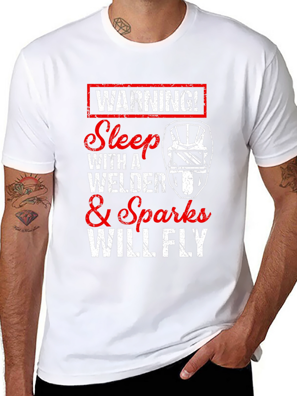 Warning! Sleep with Welder T-Shirt