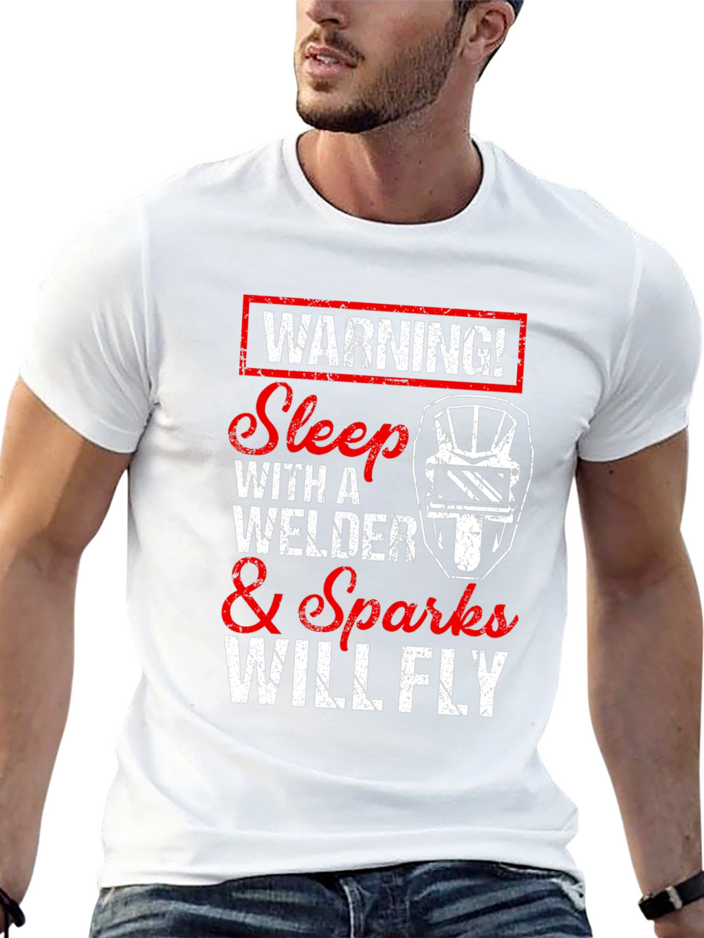 Warning! Sleep with Welder T-Shirt
