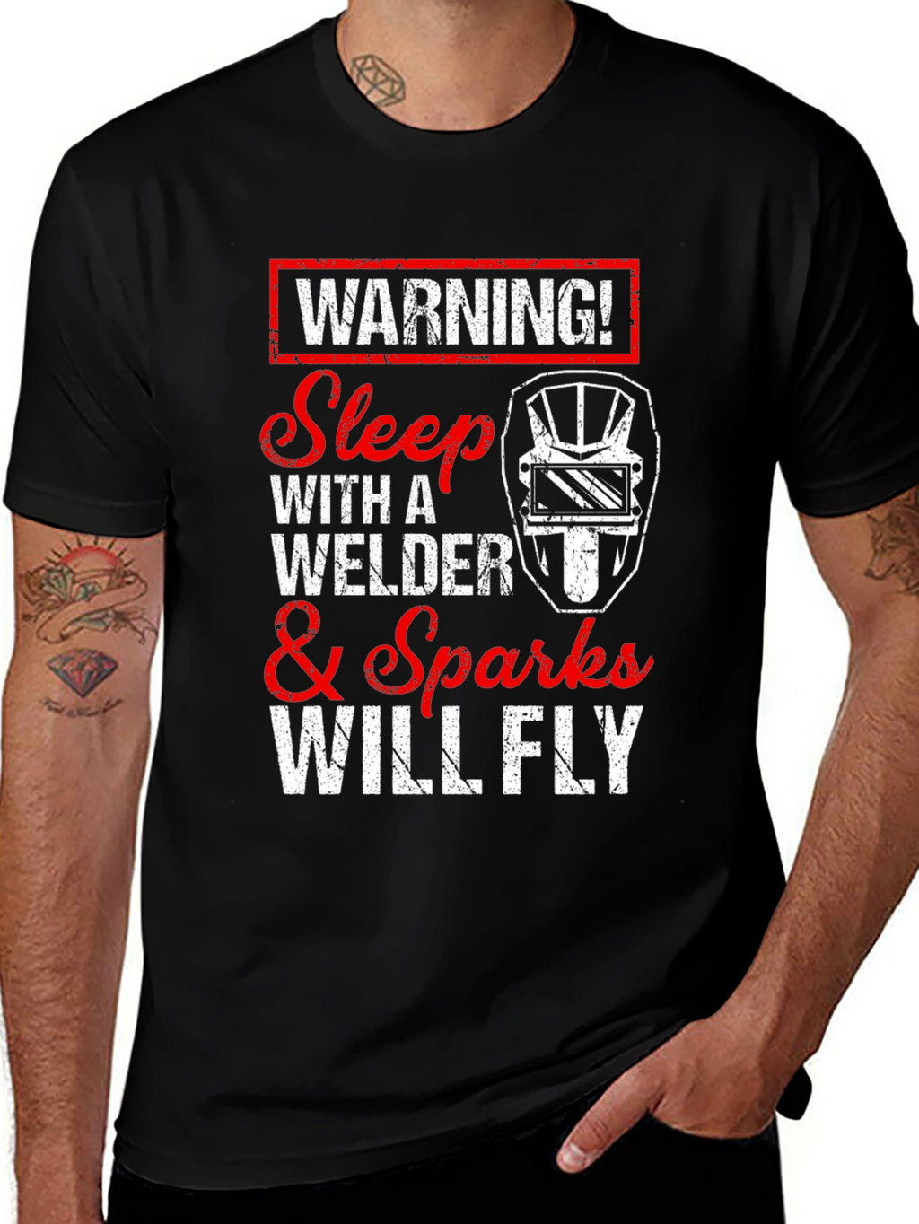 Warning! Sleep with Welder T-Shirt